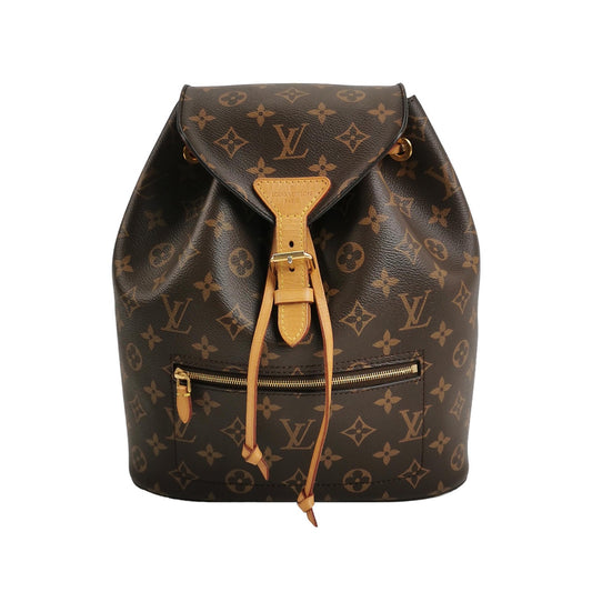 Louis Vuitton - Montsouris M45501 - Monogram coated canvas with natural Vachetta leather trim - Brown - (Medium)