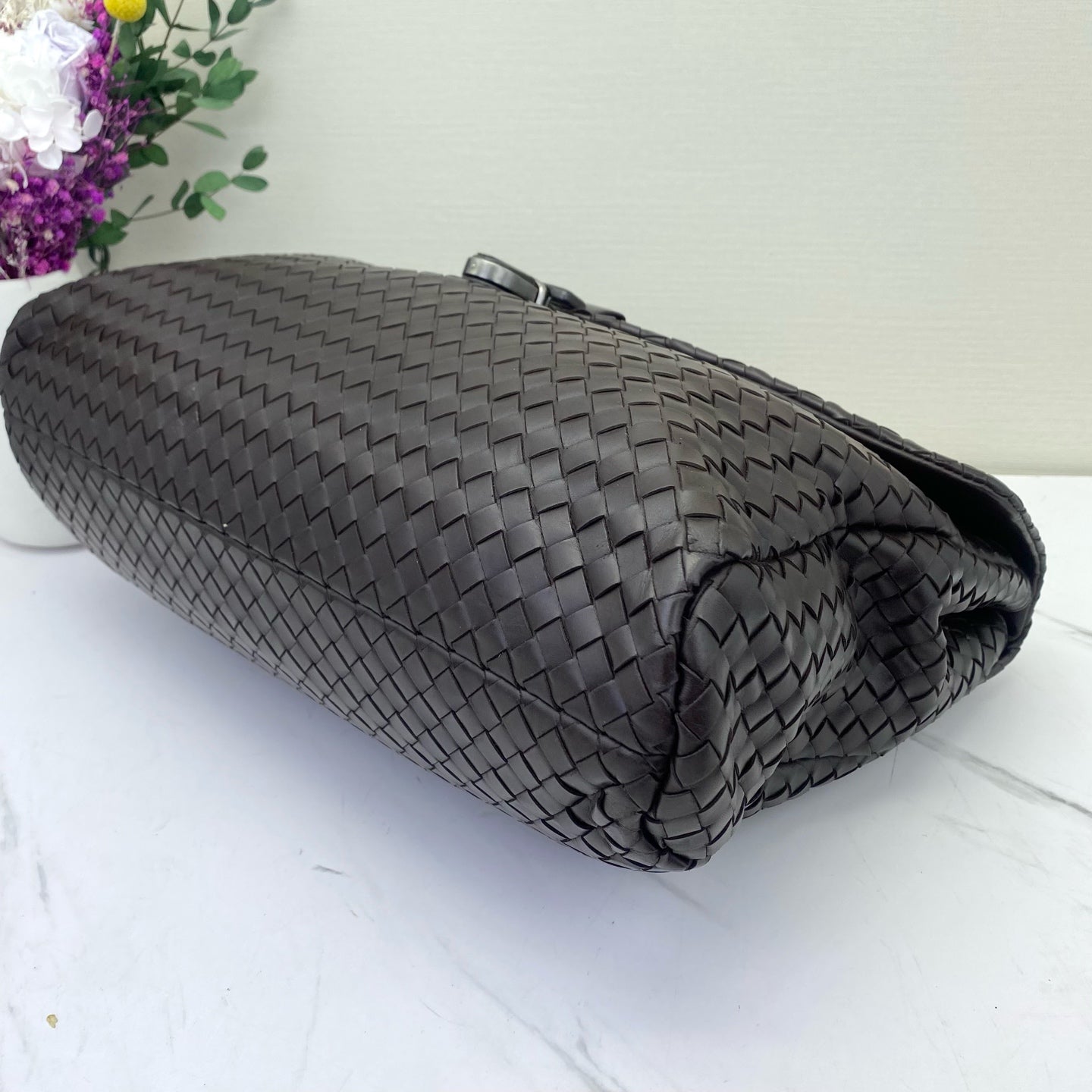 Bottega Veneta - Intrecciato Briefcase - Lambskin leather - Brown - (medium)