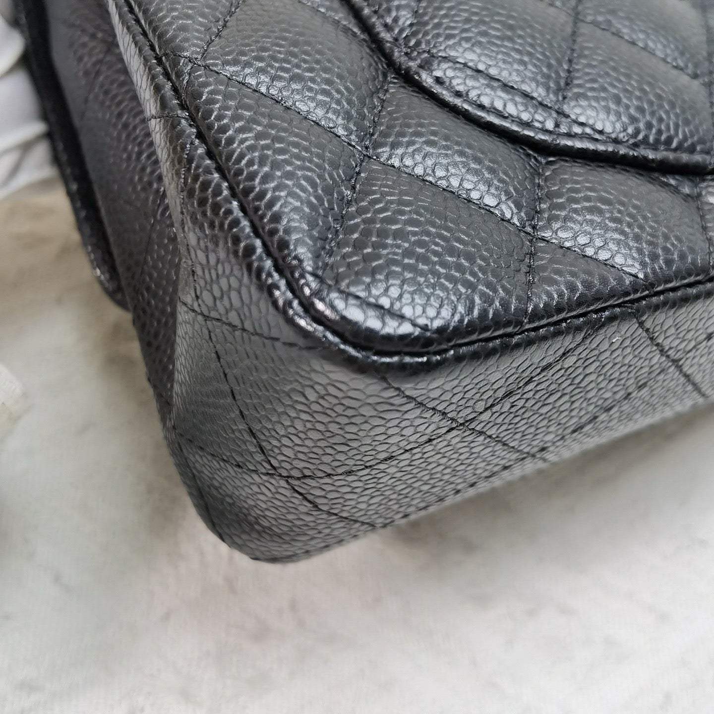 Chanel - Classic Flap Bag - Caviar leather - Black - (Small)