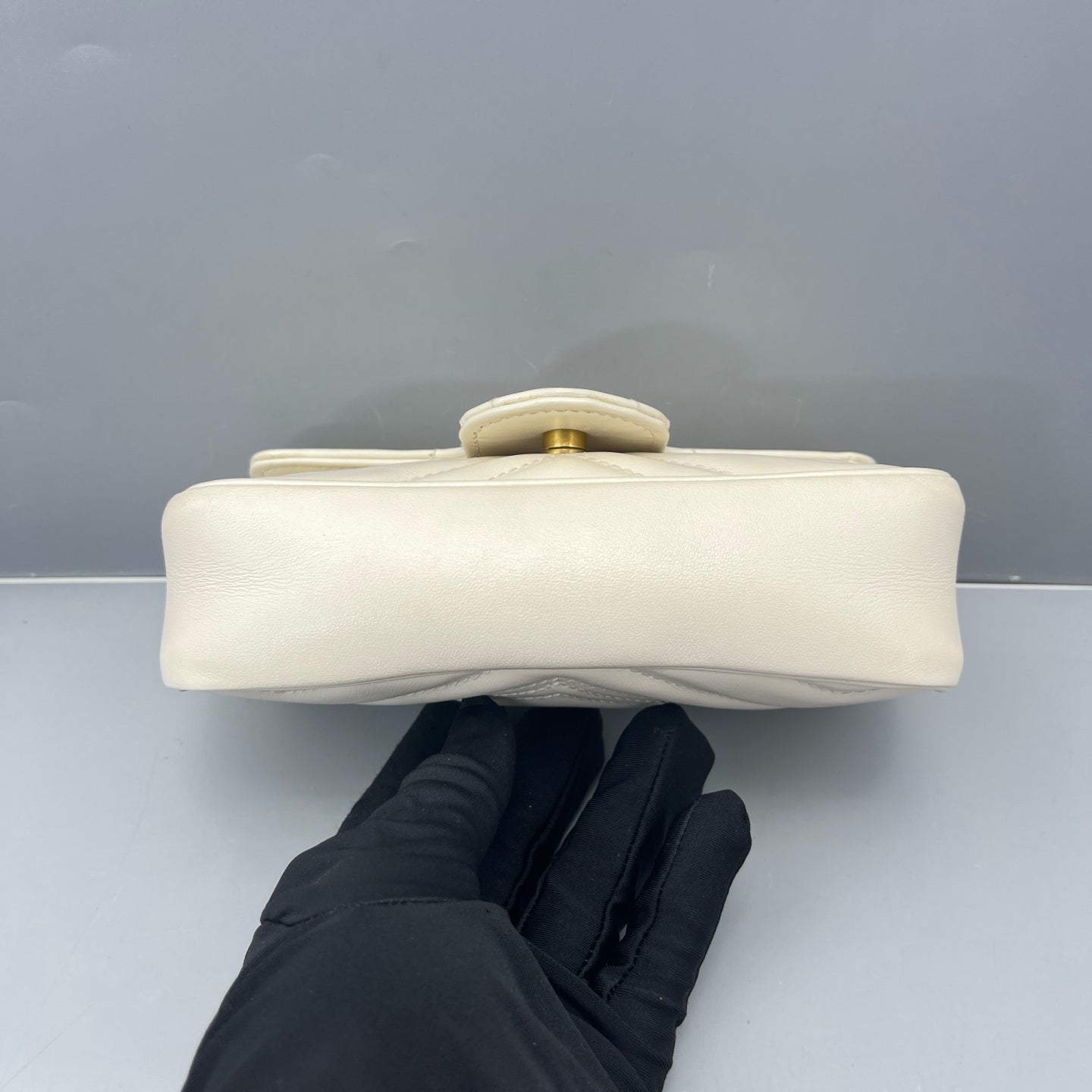Gucci - Marmont Super Mini Bag - Leather - White - (mini)