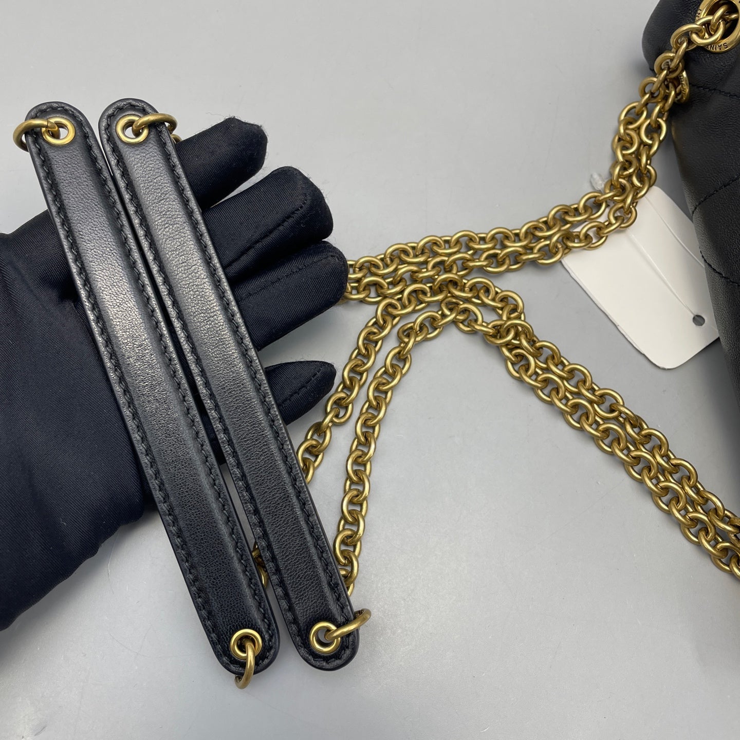 Saint Laurent - Jamie Chain Bag - Lambskin leather - Black with Gold-Tone Hardware - (small)