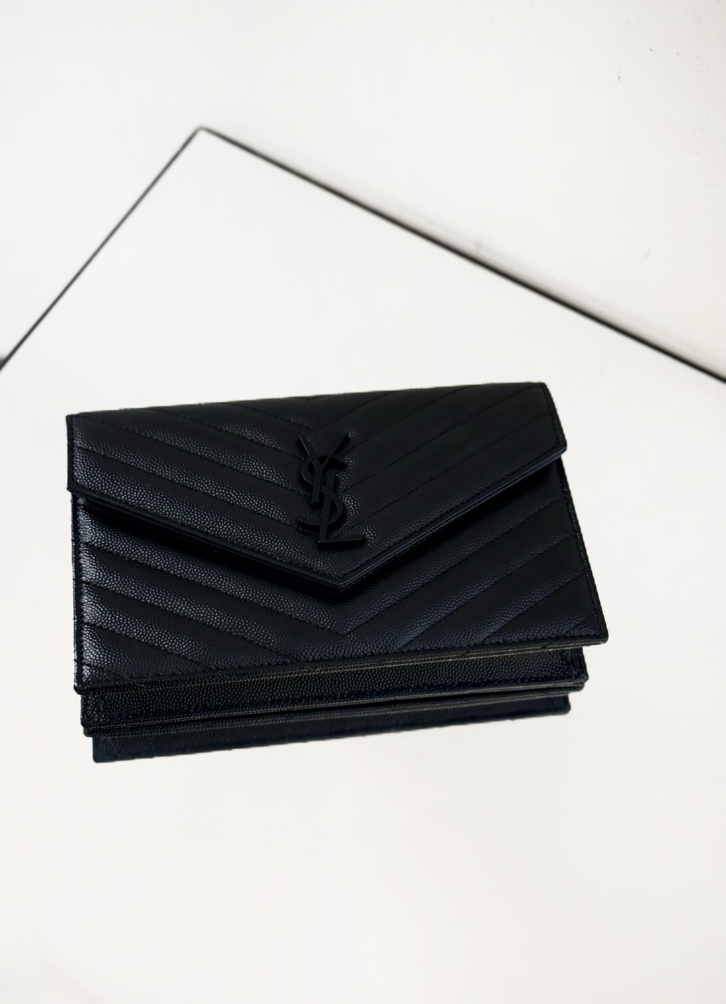Saint Laurent - Envelope - Leather - Black - (mini)