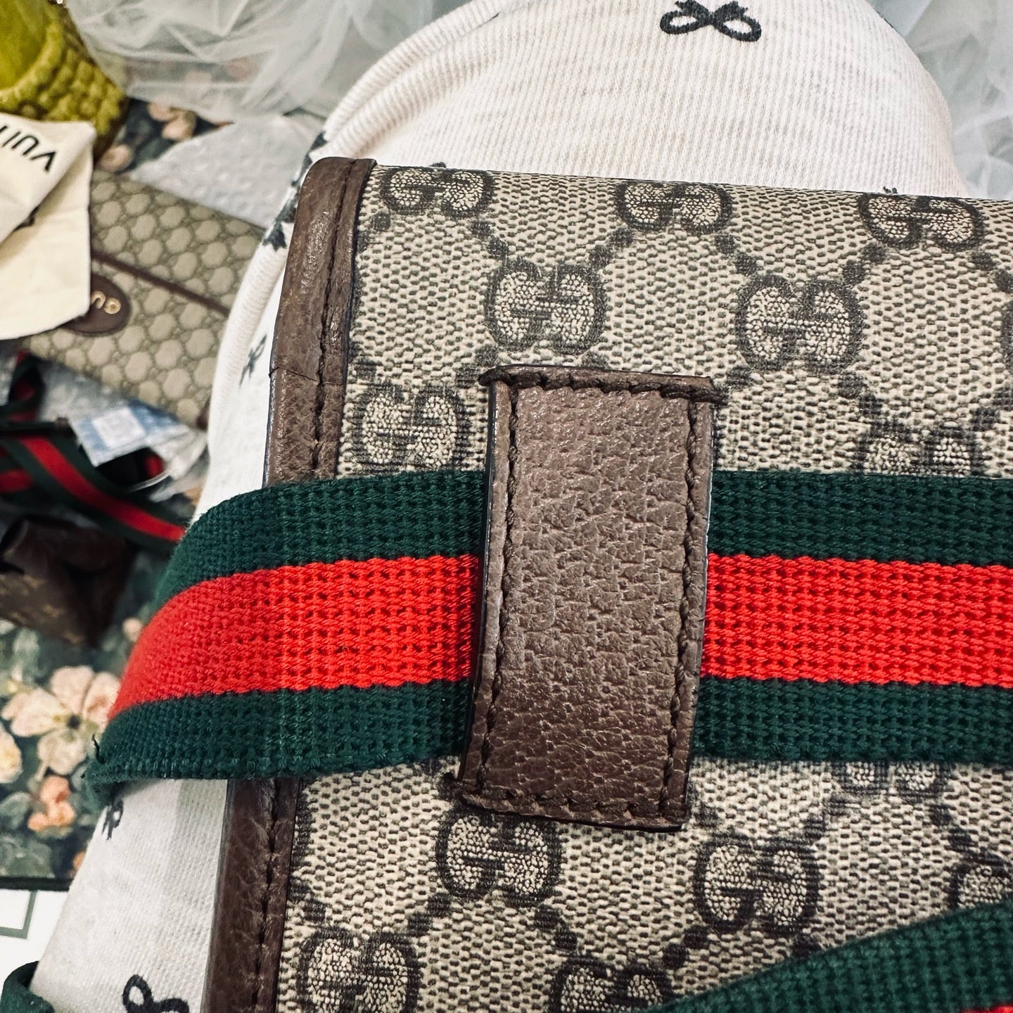 Gucci - Tiger Head Belt Bag - GG Supreme canvas with leather trim - Multicolour - (medium)