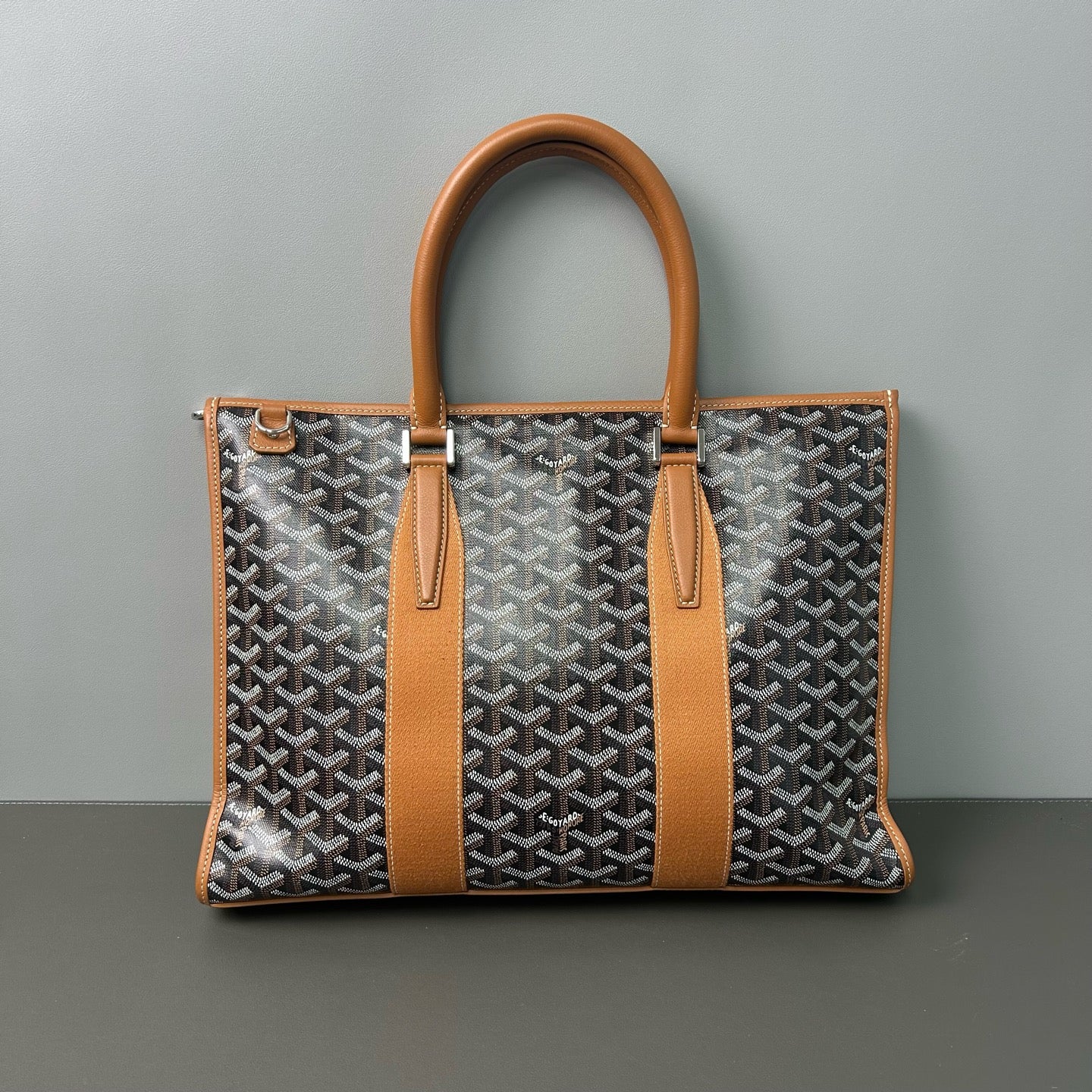 Goyard - Morvan Briefcase - Goyardine canvas and Leather - Black - (large)