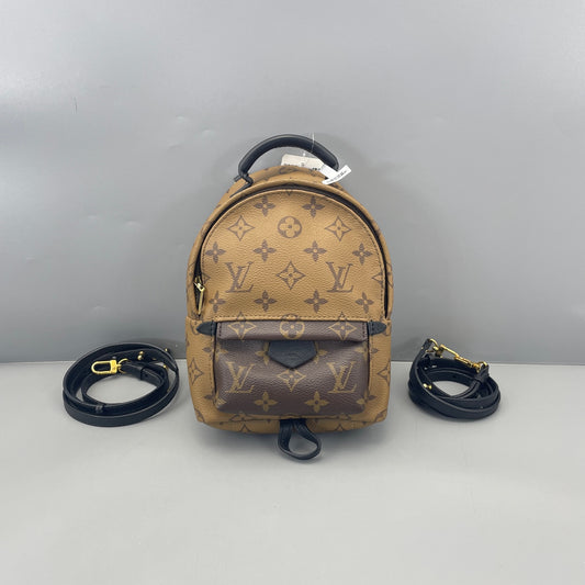 Louis Vuitton - Palm Springs Mini Backpack - Monogram Canvas with leather trim - Brown - (mini)