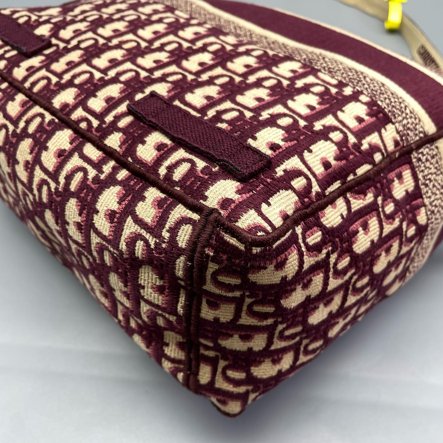 Dior - Camp Messenger Bag - Jacquard canvas - Burgundy - (medium)