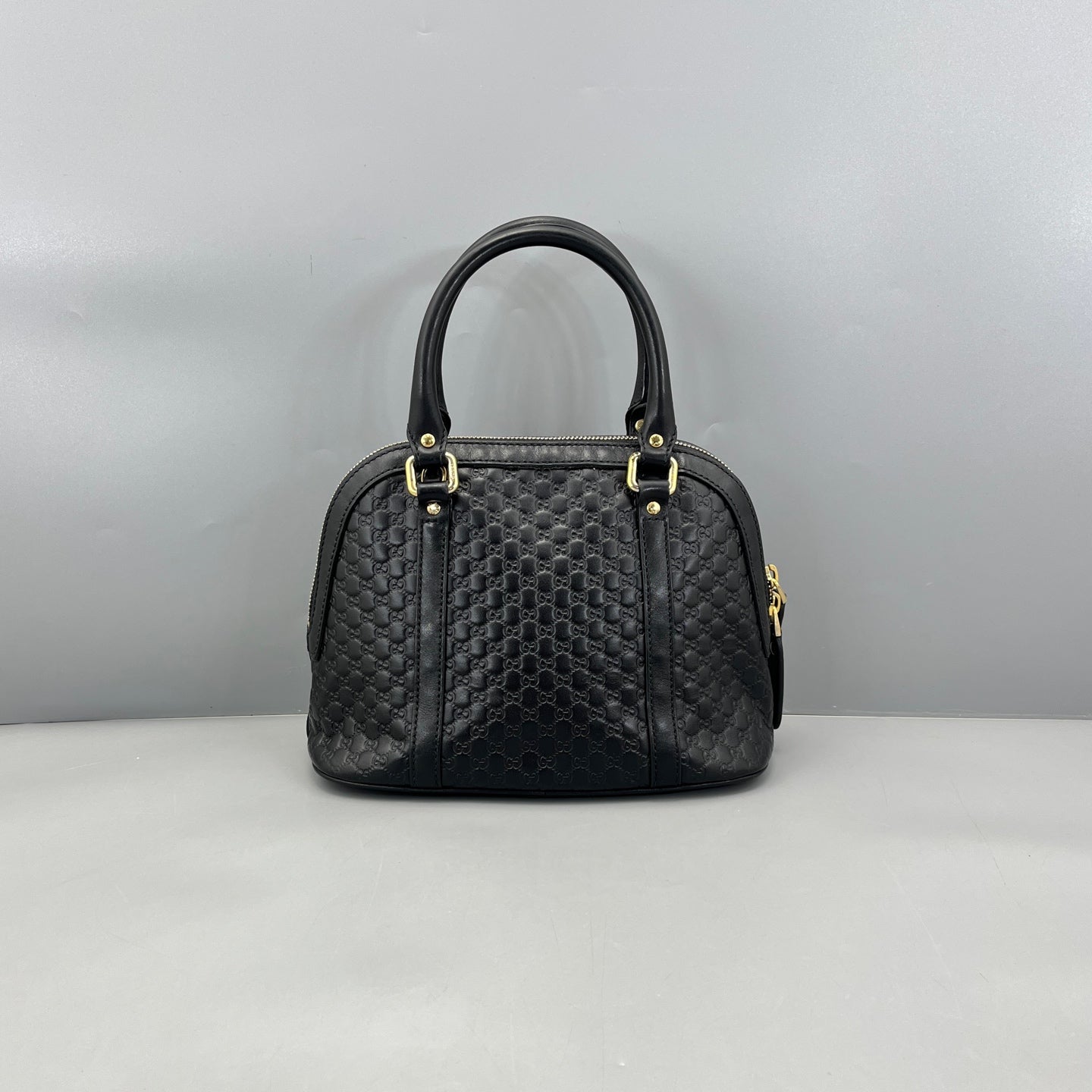 Gucci - Microguccissima Dome Bag - Leather - Black - (mini)
