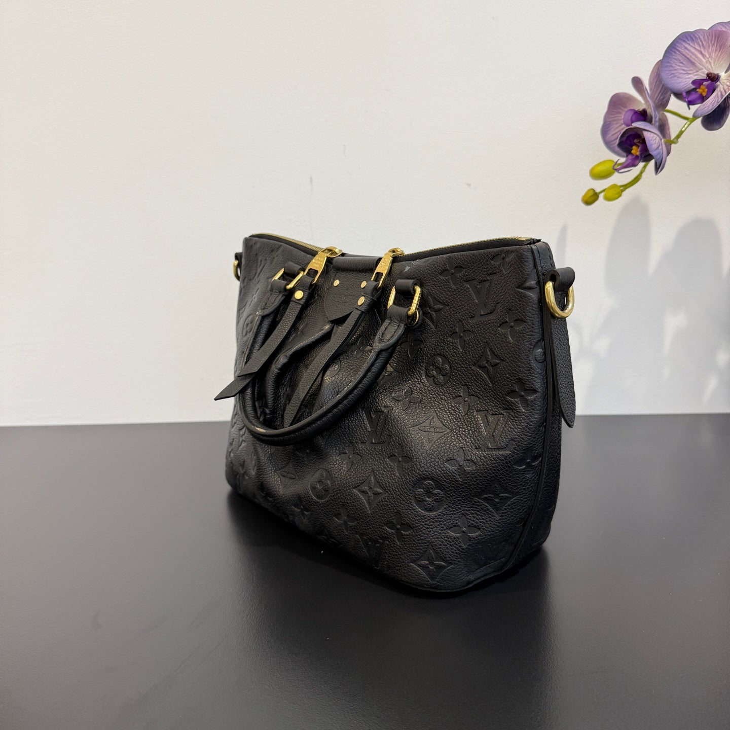 Louis Vuitton - Monogram Empreinte Convertible Top Handle Bag - Leather - Black - (medium)