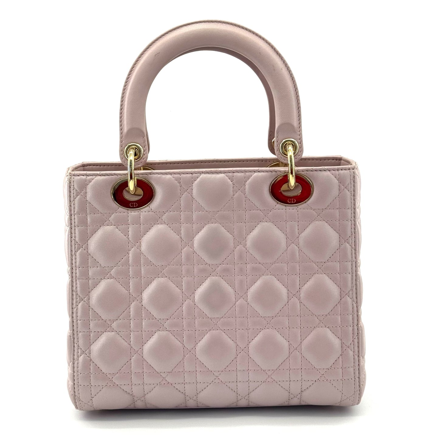 Dior - Lady Dior (Medium) - Lambskin leather - Pink - (Medium)