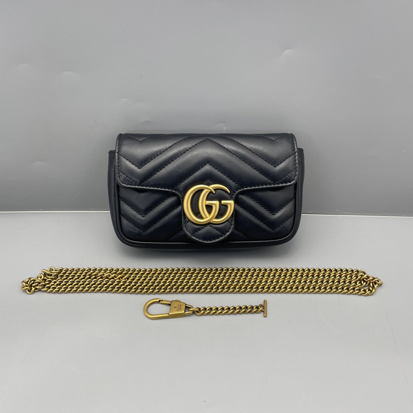 Gucci - Marmont Super Mini - Leather - Black - (mini)