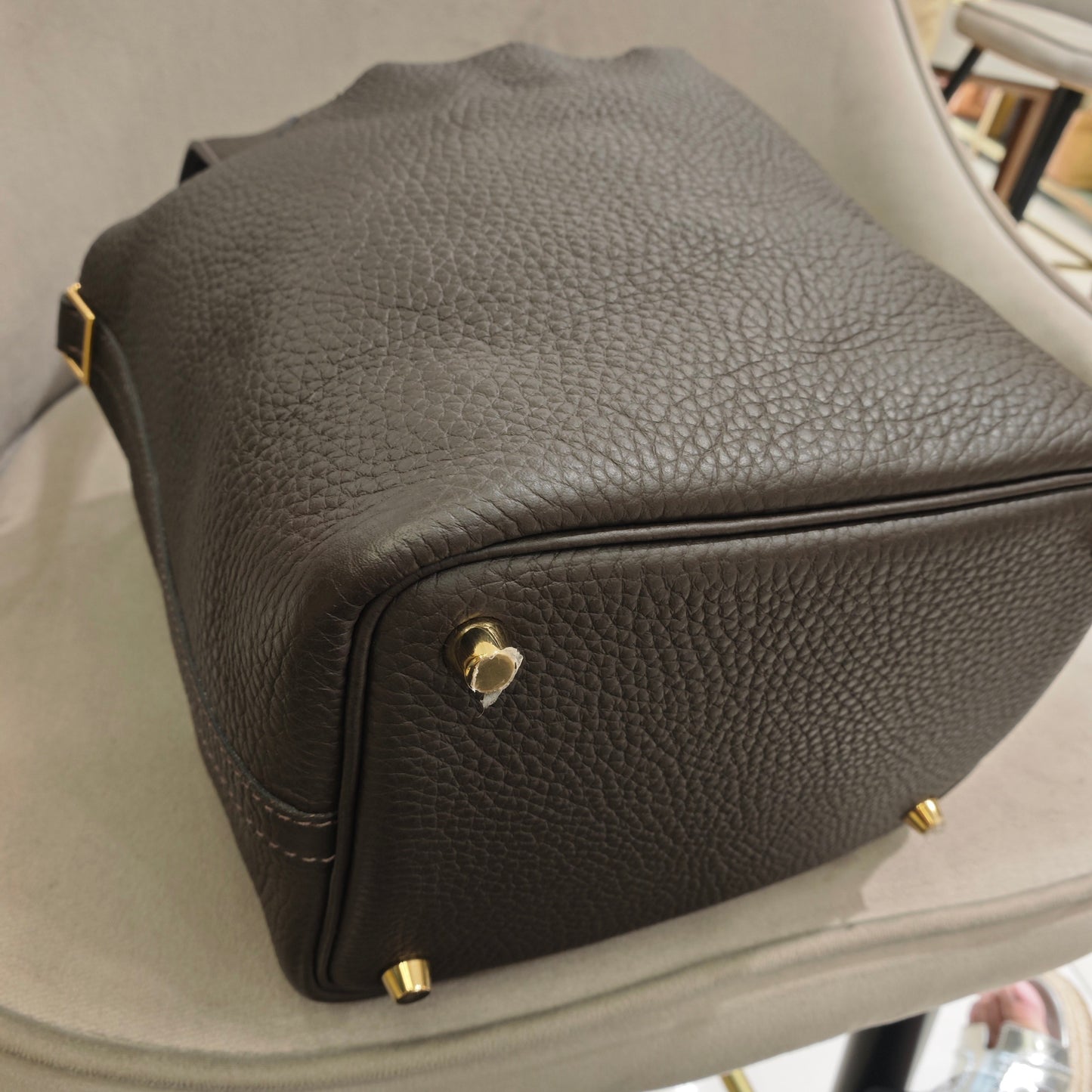 Hermès - Picotin 18 - Taurillon Clemence leather - Brown - (mini)