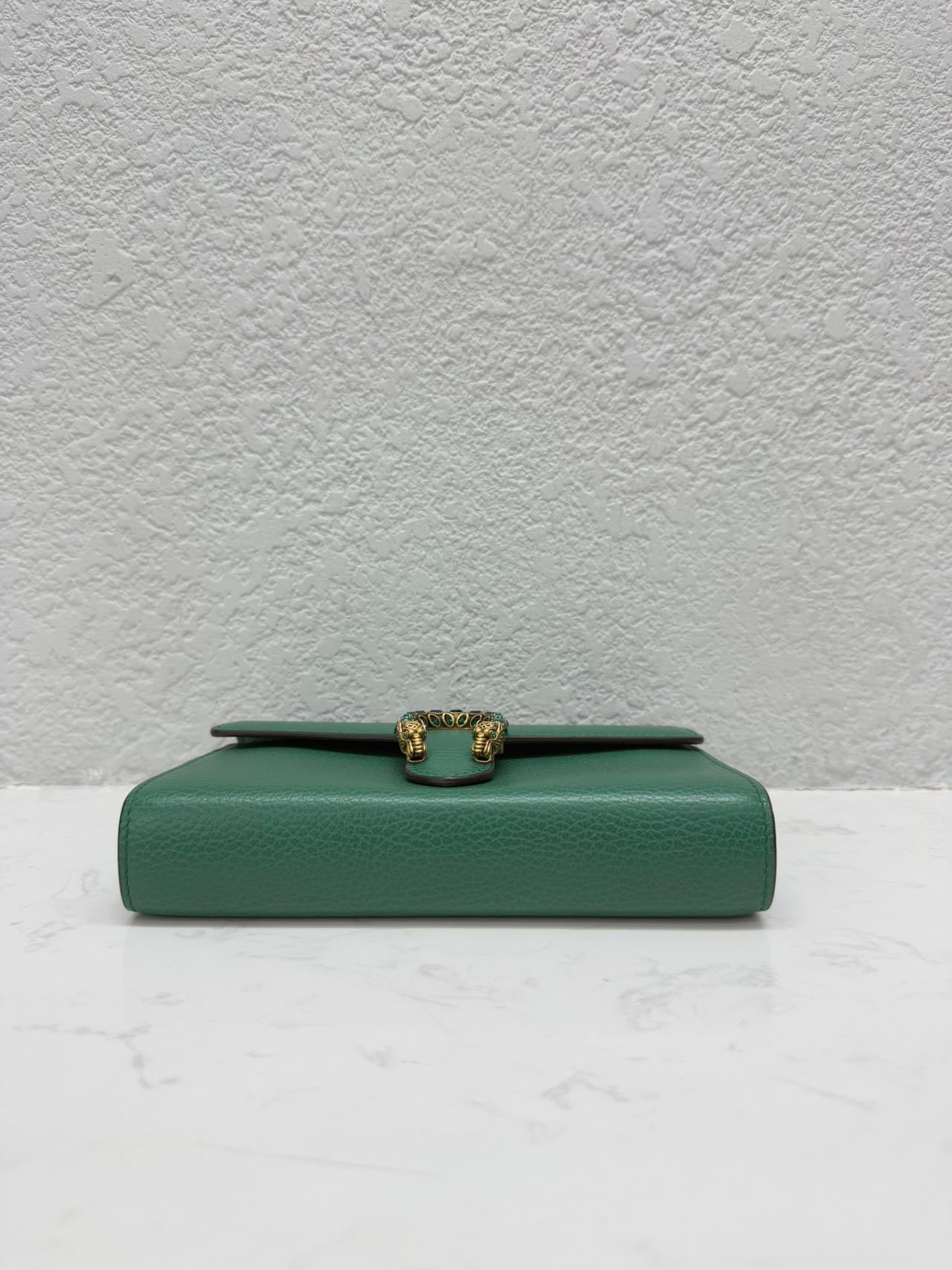 Gucci - Dionysus Wallet on Chain (WOC) - Grained leather - Green with Gold-tone and Silver-tone Hardware - (mini)