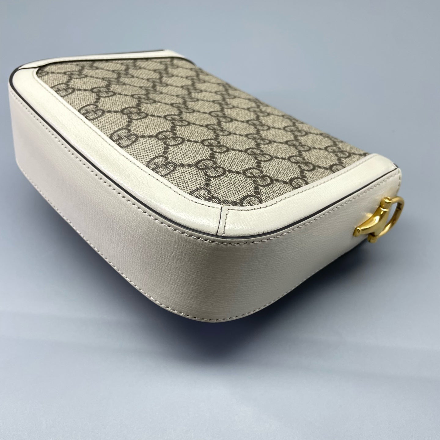 Gucci - Horsebit 1955 Mini - Coated canvas with leather trim - White - (mini)