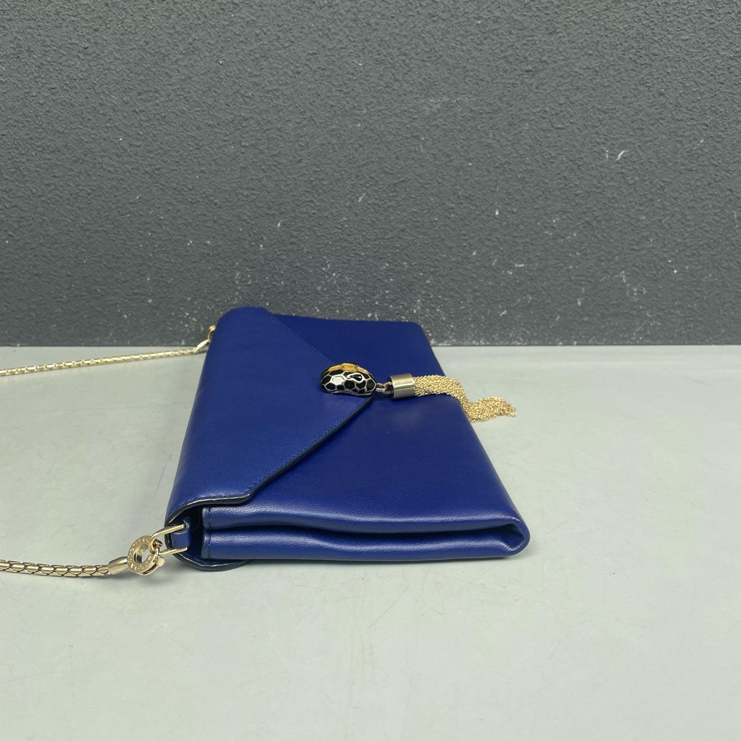 Bvlgari - Serpenti Forever Wallet on Chain (WOC) with Tassel - Calfskin leather - Blue - (mini)
