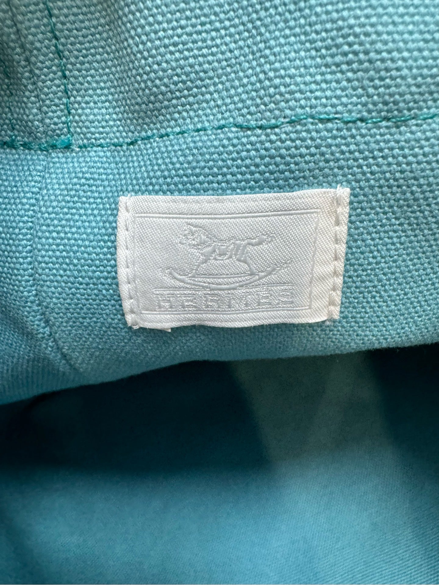 Hermès - Drawstring Bucket Backpack - Cotton - Blue - (medium)