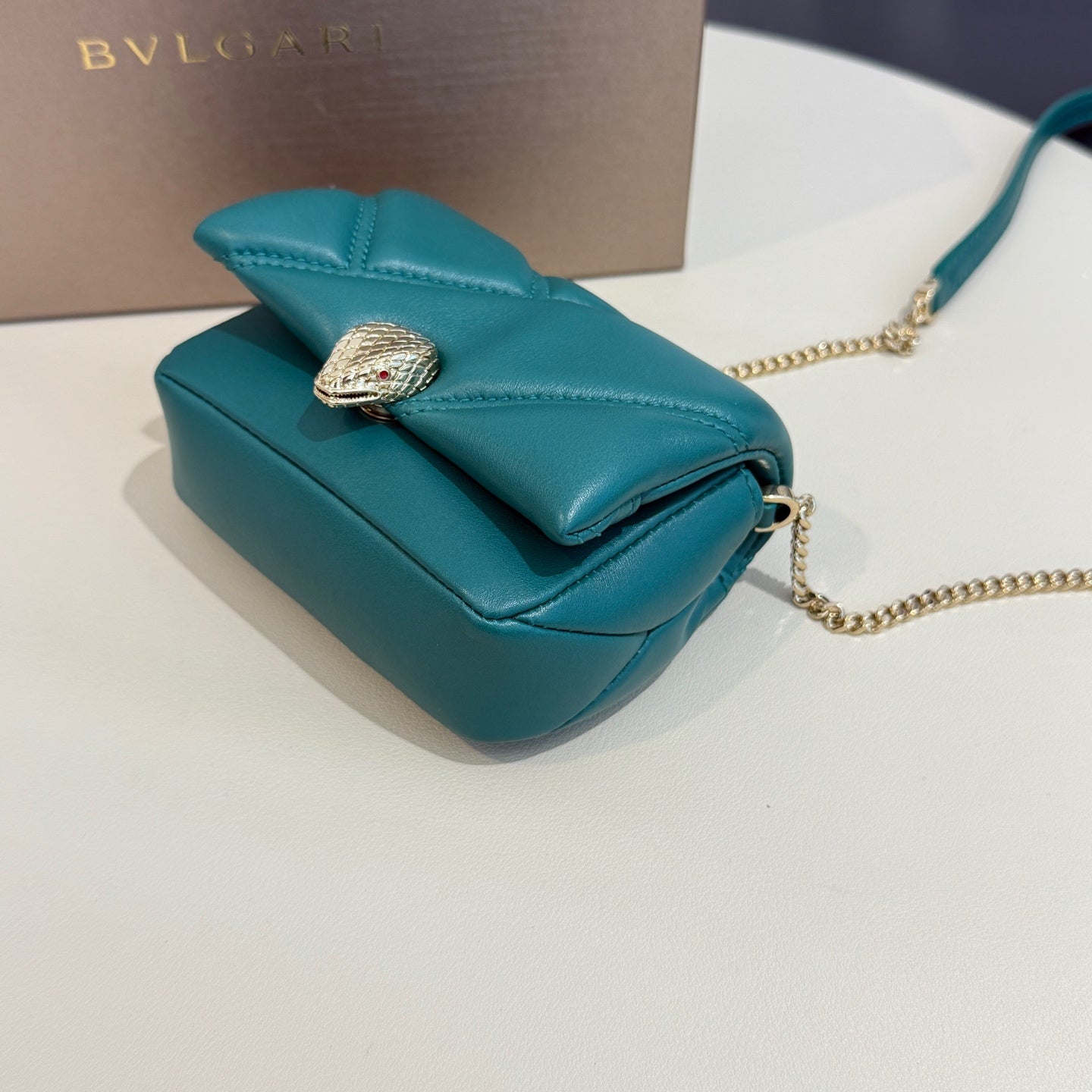 Bvlgari - Serpenti Cabochon Micro Bag - Leather - Green - (mini)