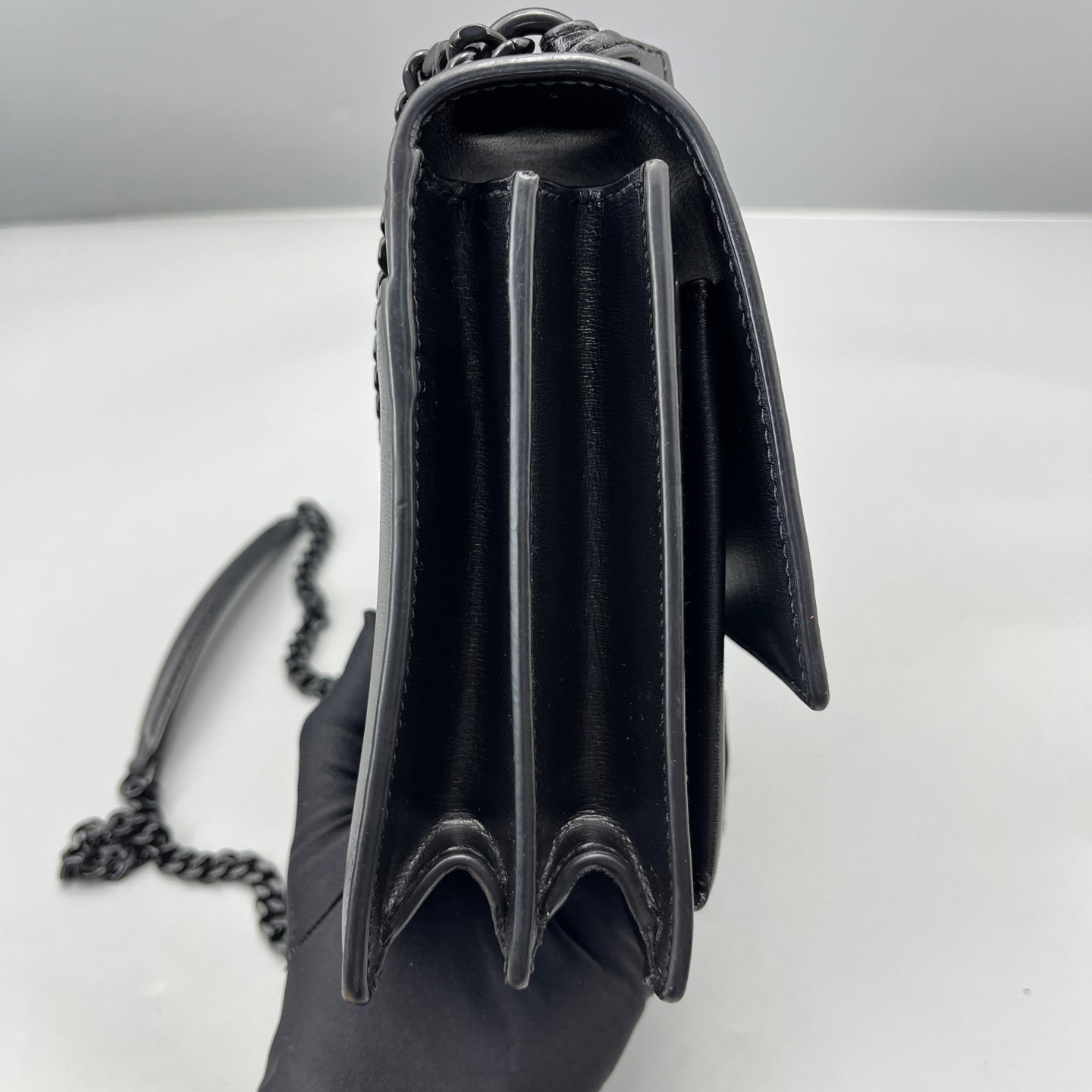 Saint Laurent - Sunset Medium - Smooth leather - Black - (medium)
