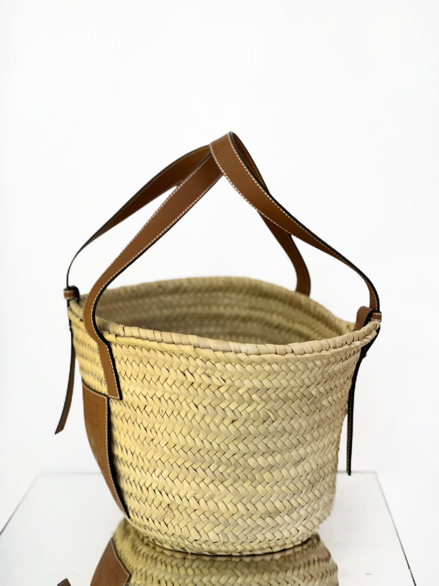 LOEWE - Basket - Wicker and Leather - Beige - (small)