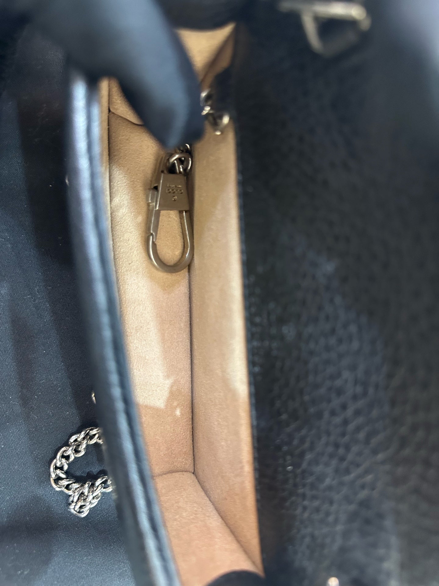 Gucci - Dionysus Mini Chain Bag - Grained leather - Black - (mini)