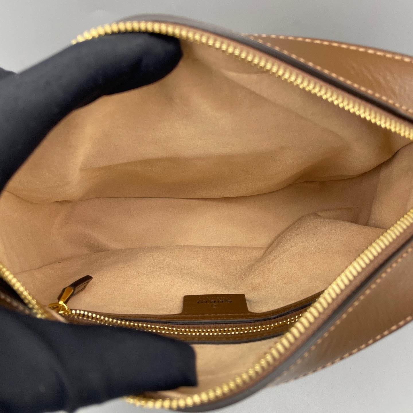 Gucci - 1955 Horsebit Camera Bag - GG Supreme canvas with leather trim - Brown - (small)