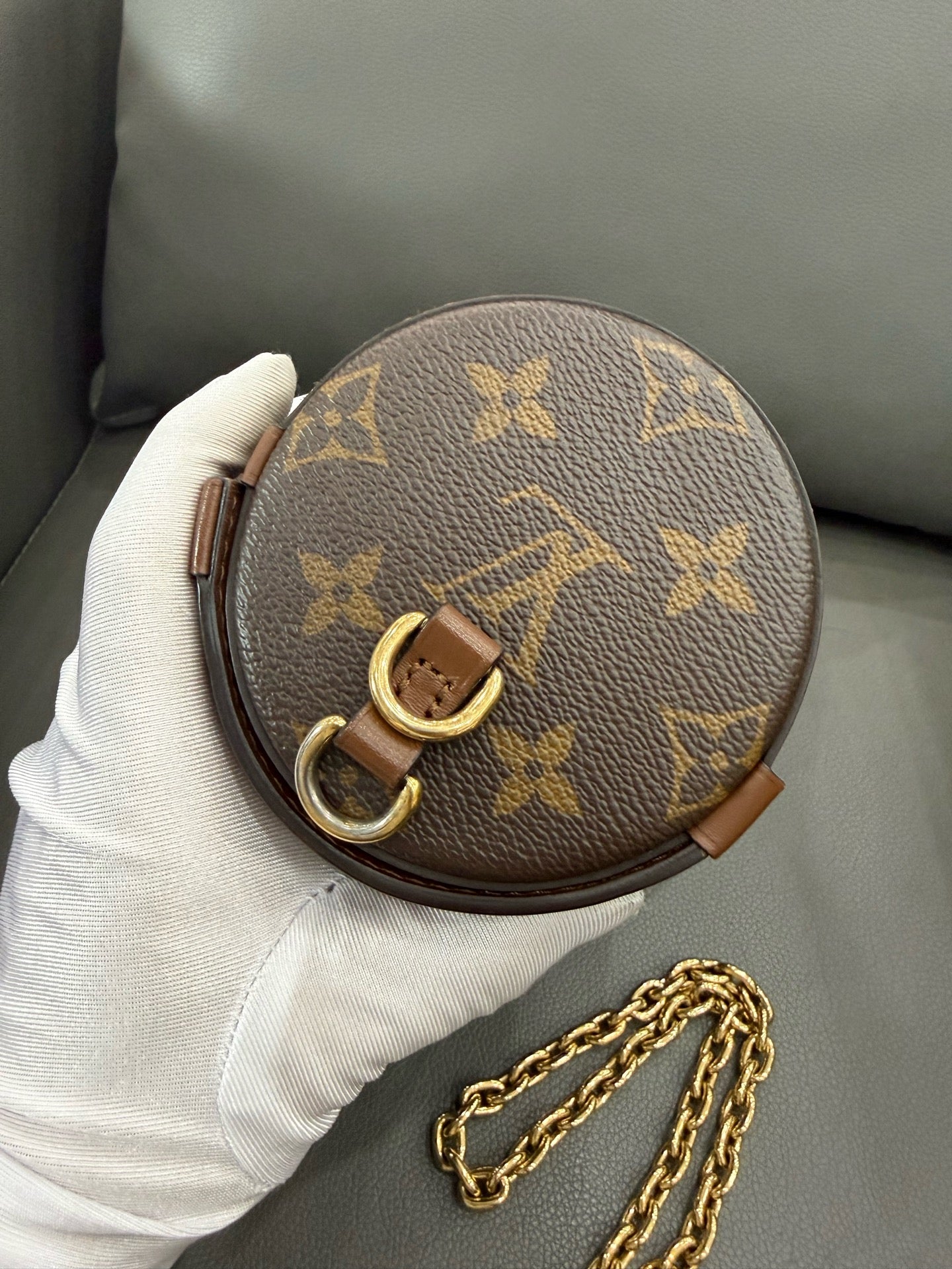 Louis Vuitton - Papillon Trunk - Monogram coated canvas with leather trim - Brown with tan leather and gold-tone hardware - (mini)
