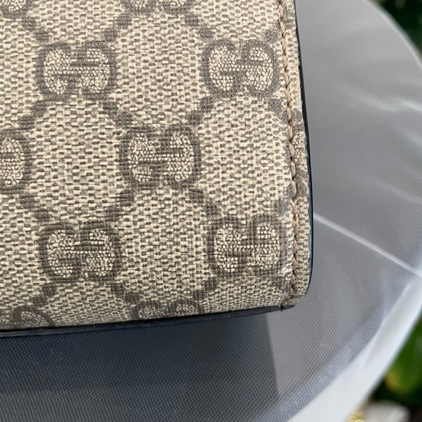 Gucci - Padlock Small Shoulder Bag - GG Supreme canvas with leather trim - Beige and Ebony with Black and Brown accents - (small)