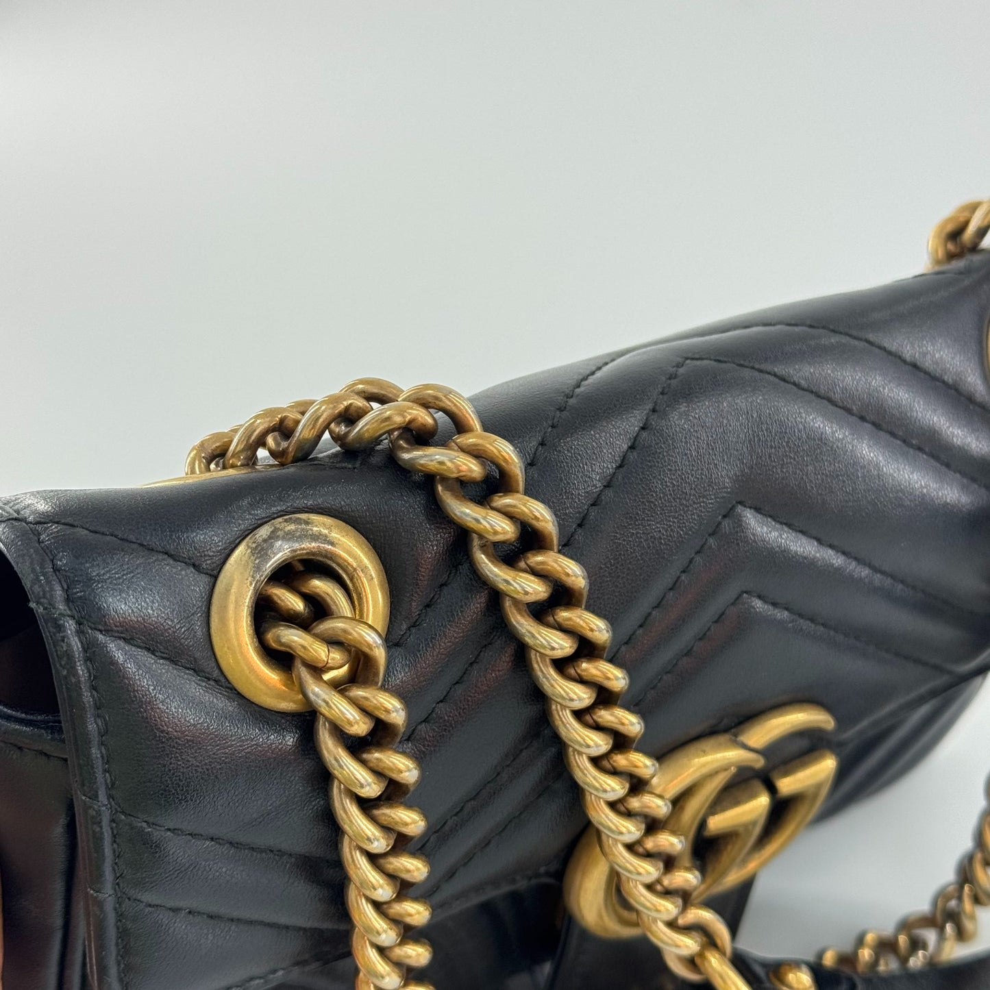 Gucci - GG Marmont Matelassé Mini Bag - Leather - Black - (Mini)