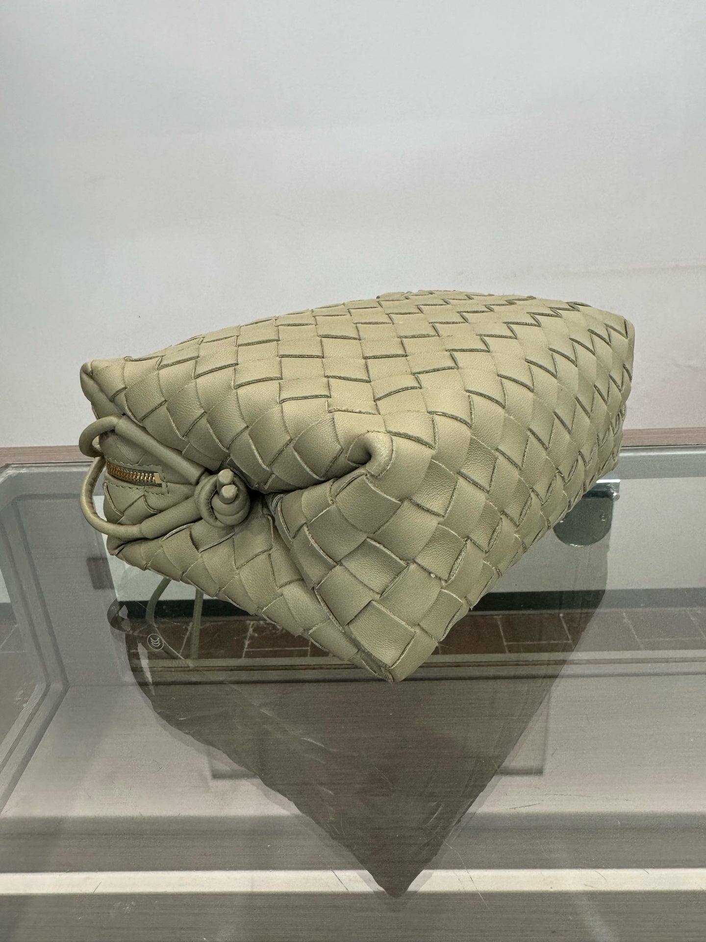 Bottega Veneta - Small Loop Camera Bag (Item 680255V1G112916) - Lambskin leather - Green - (small)