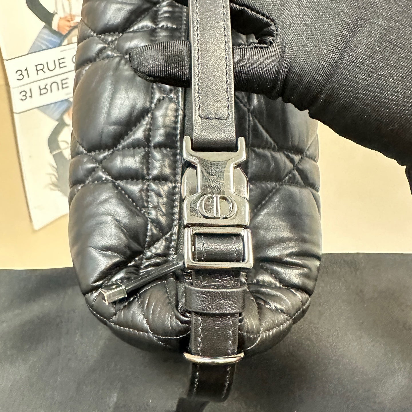 Dior - Lunchbox Bag - Calf leather - Black - (Small)