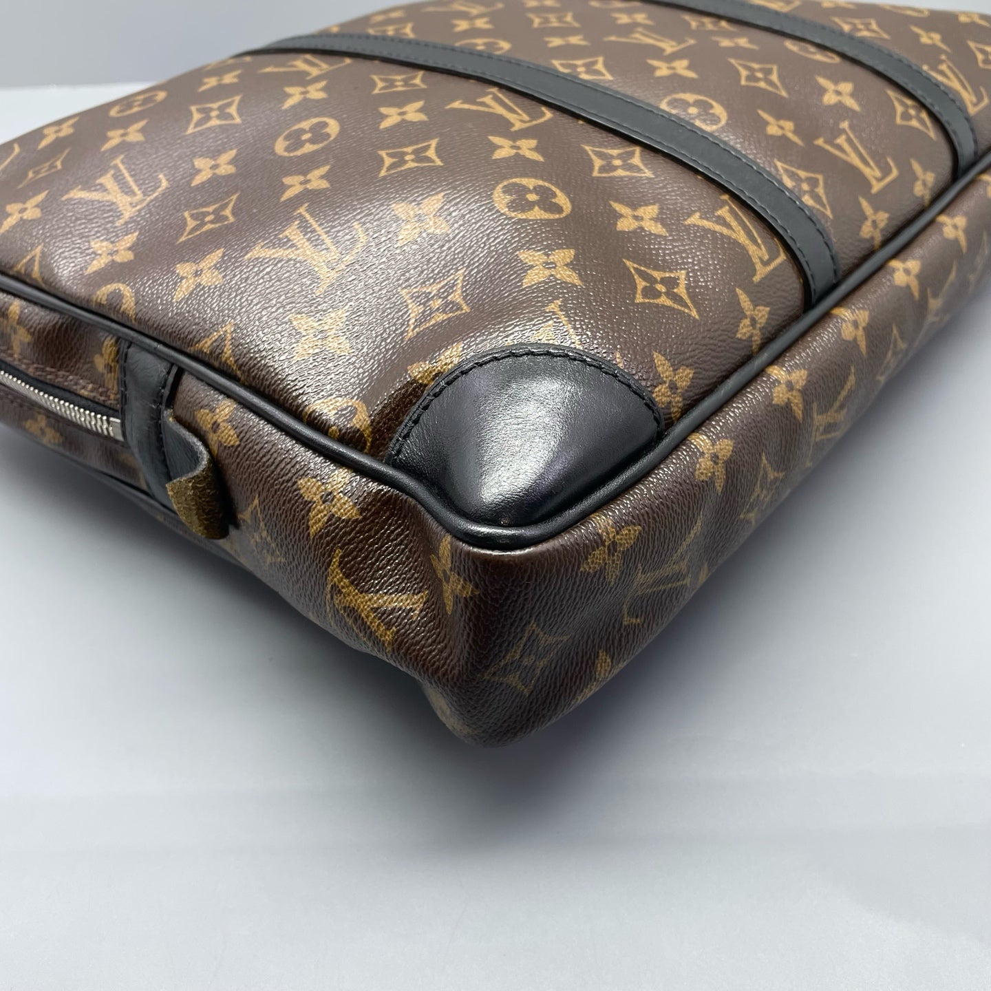Louis Vuitton - Porte-Documents Voyage Briefcase - Monogram Canvas with Leather Trim - Brown - (medium)