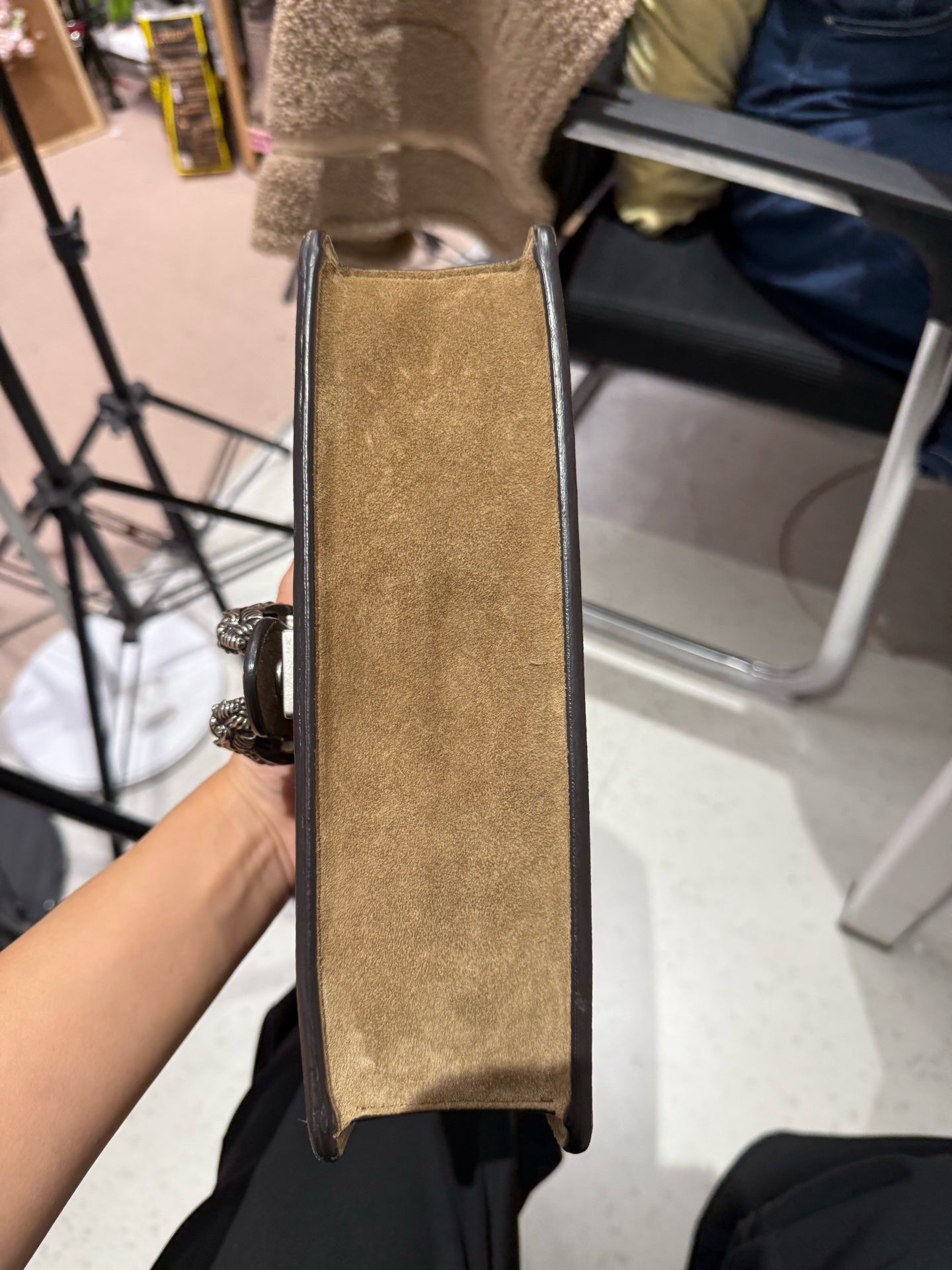 Gucci - Dionysus Small Shoulder Bag - GG Supreme coated canvas and suede - Beige and Camel - (Small)