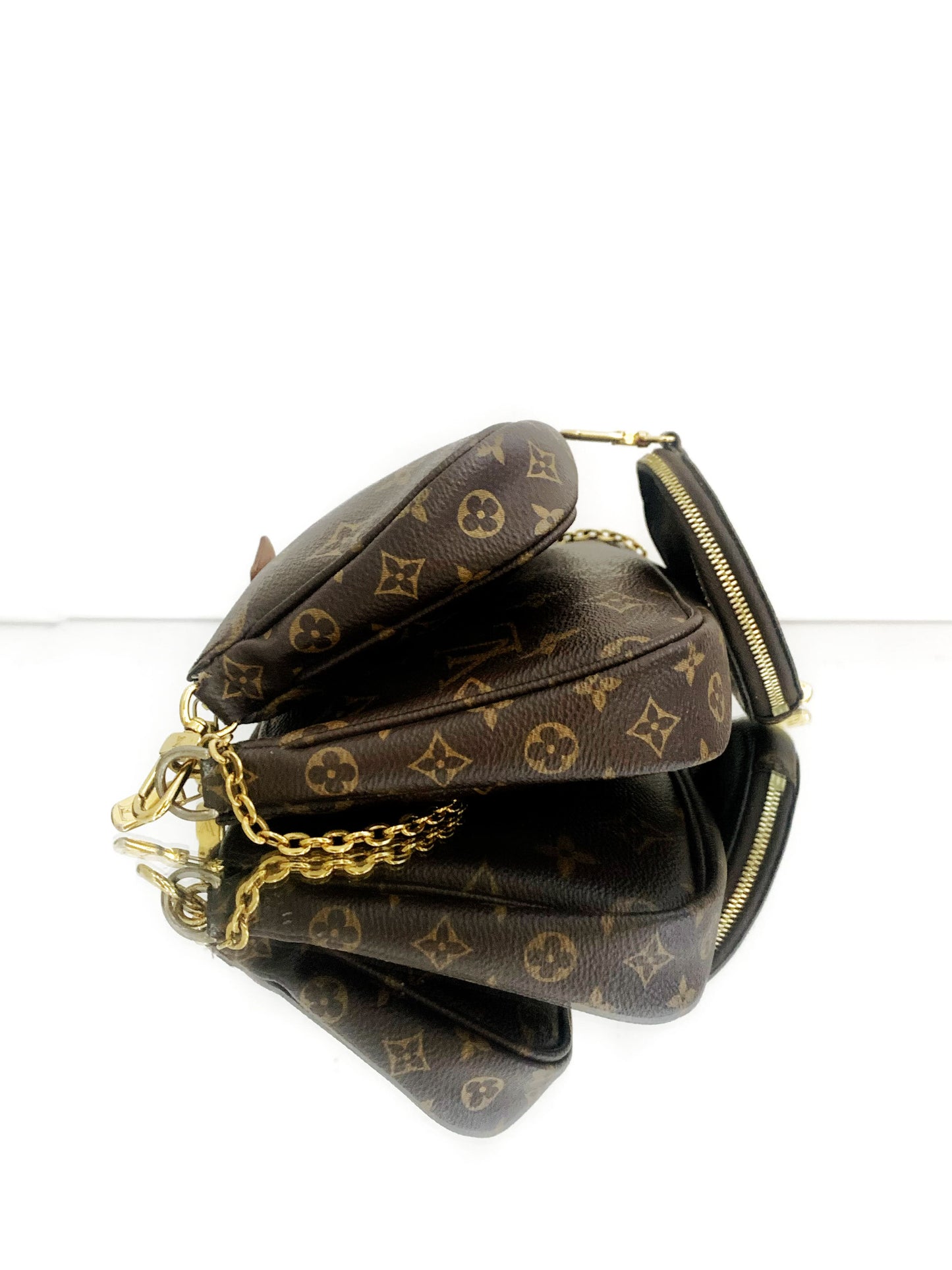 Louis Vuitton - Multi Pochette Accessoires - Monogram coated canvas with natural vachetta leather trim - Brown - (Medium)