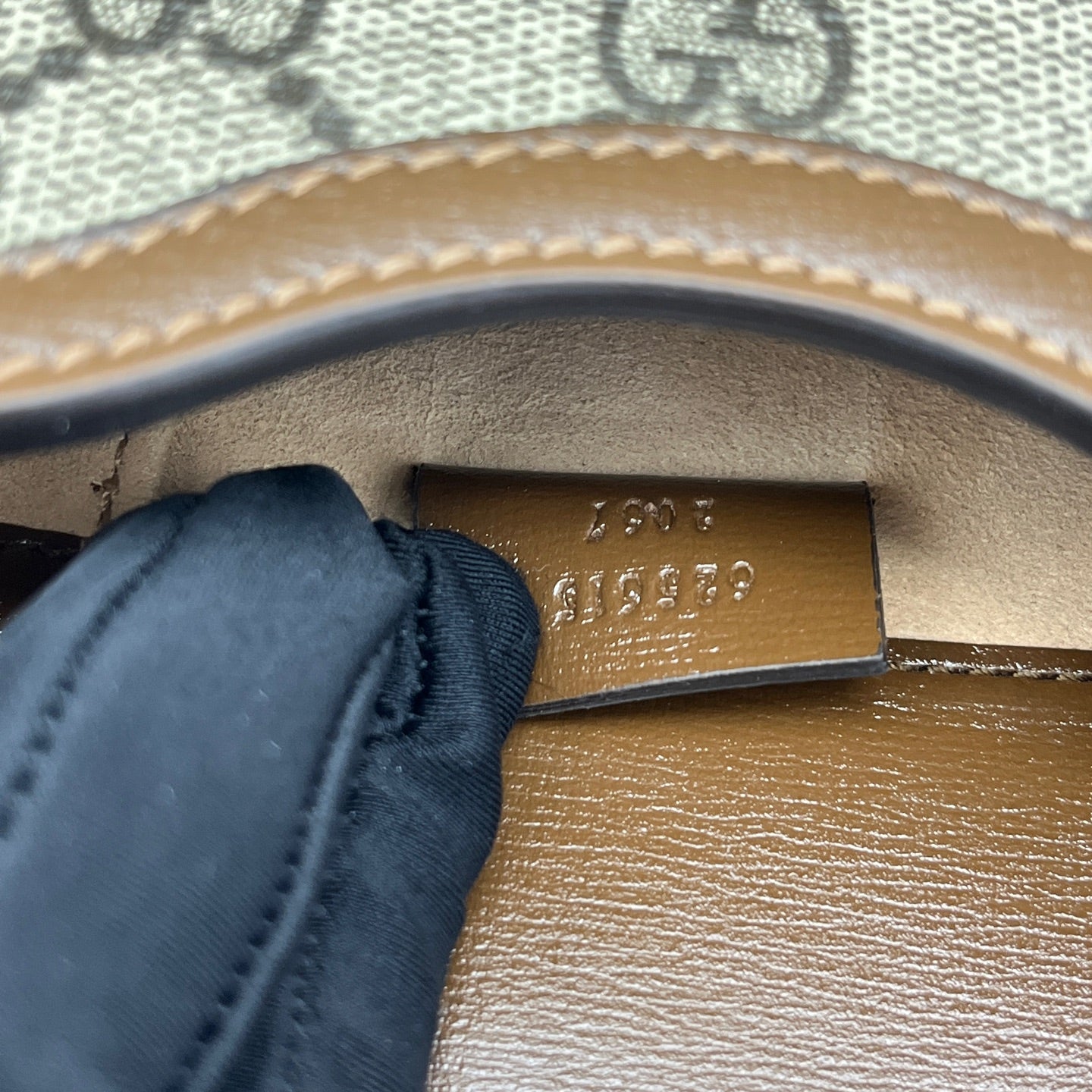Gucci - Horsebit 1955 Phone Holder - GG Supreme canvas with leather trim - Brown - (mini)