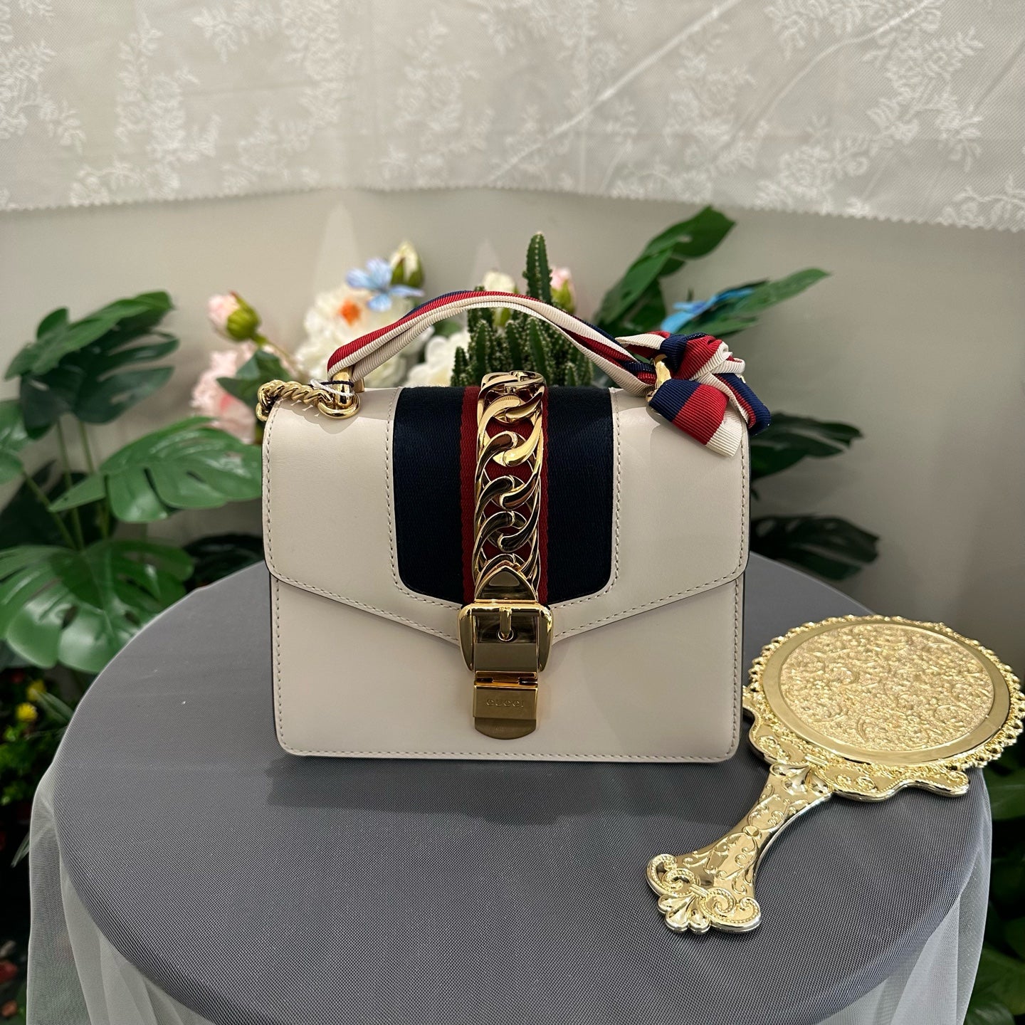 Gucci - Sylvie - Leather - White - (small)