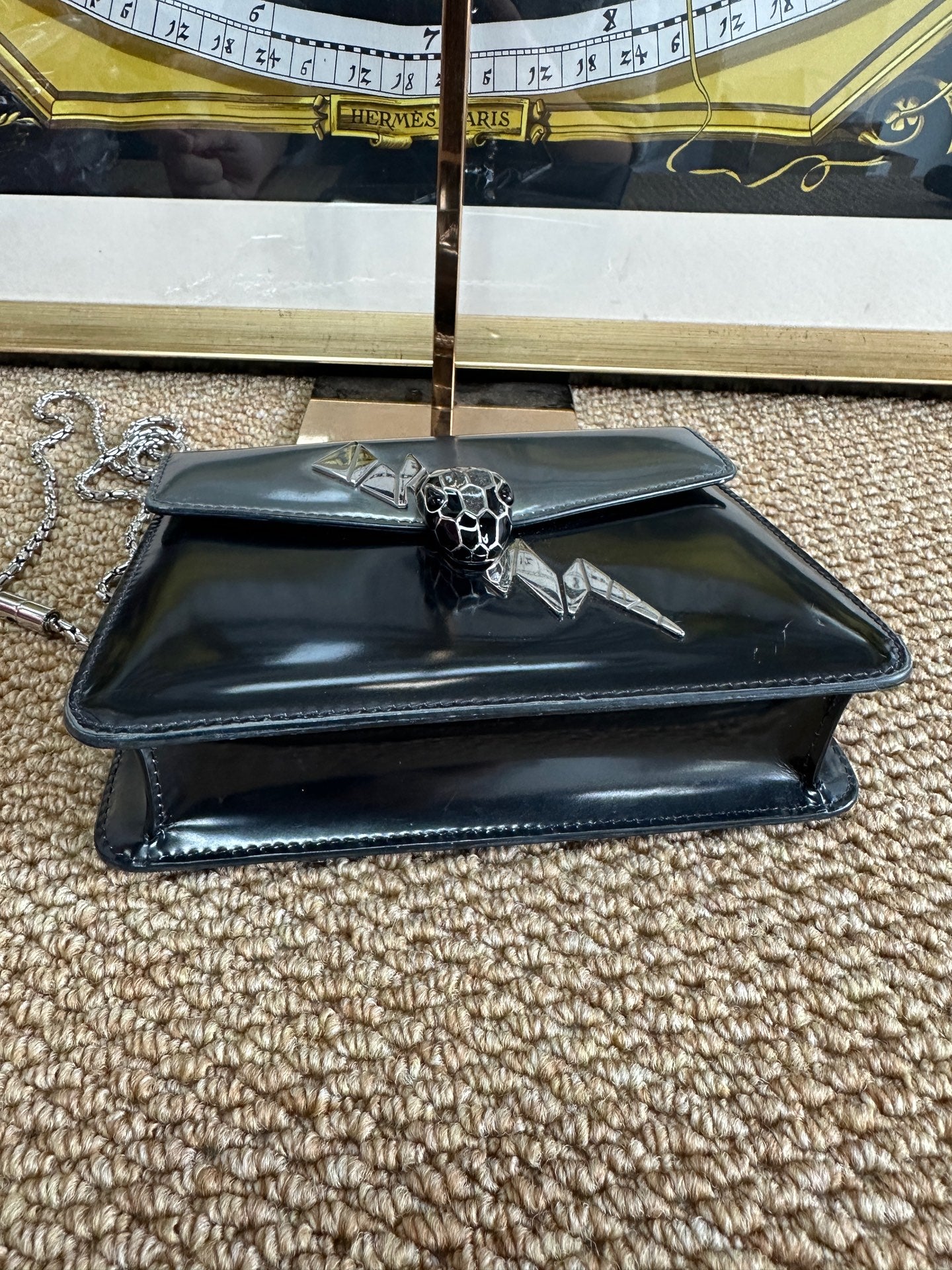 Bvlgari - Serpenti Forever Lightning Bolt Edition - Patent leather - Grey - (small)
