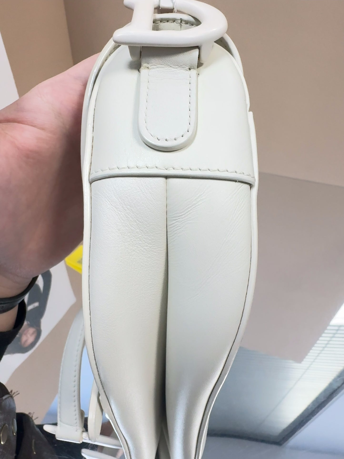 Dior - Saddle Bag - Leather - White - (Medium)