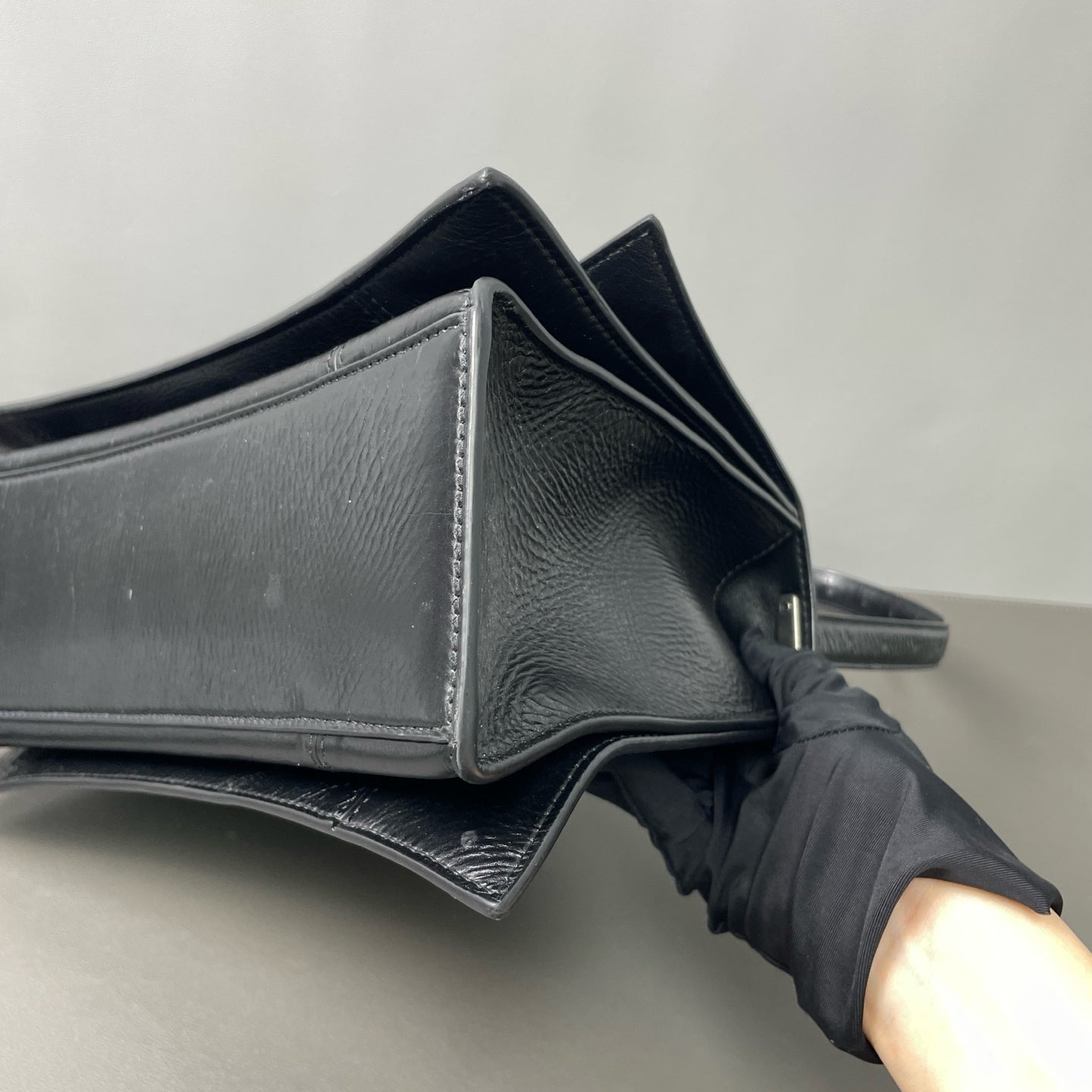 Balenciaga - Crush Medium Shoulder Bag - Leather - Black - (medium)