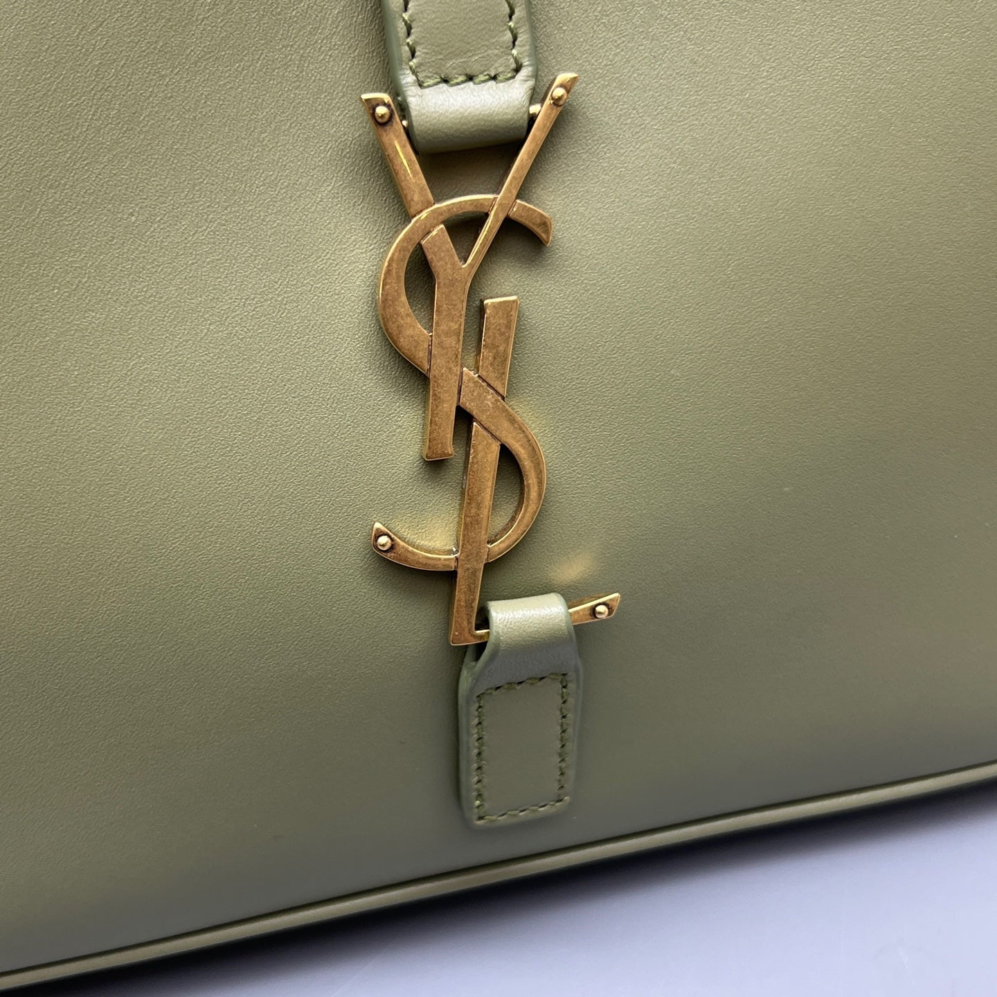 Saint Laurent - Hopo Shoulder Bag - Leather - Green - (mini)