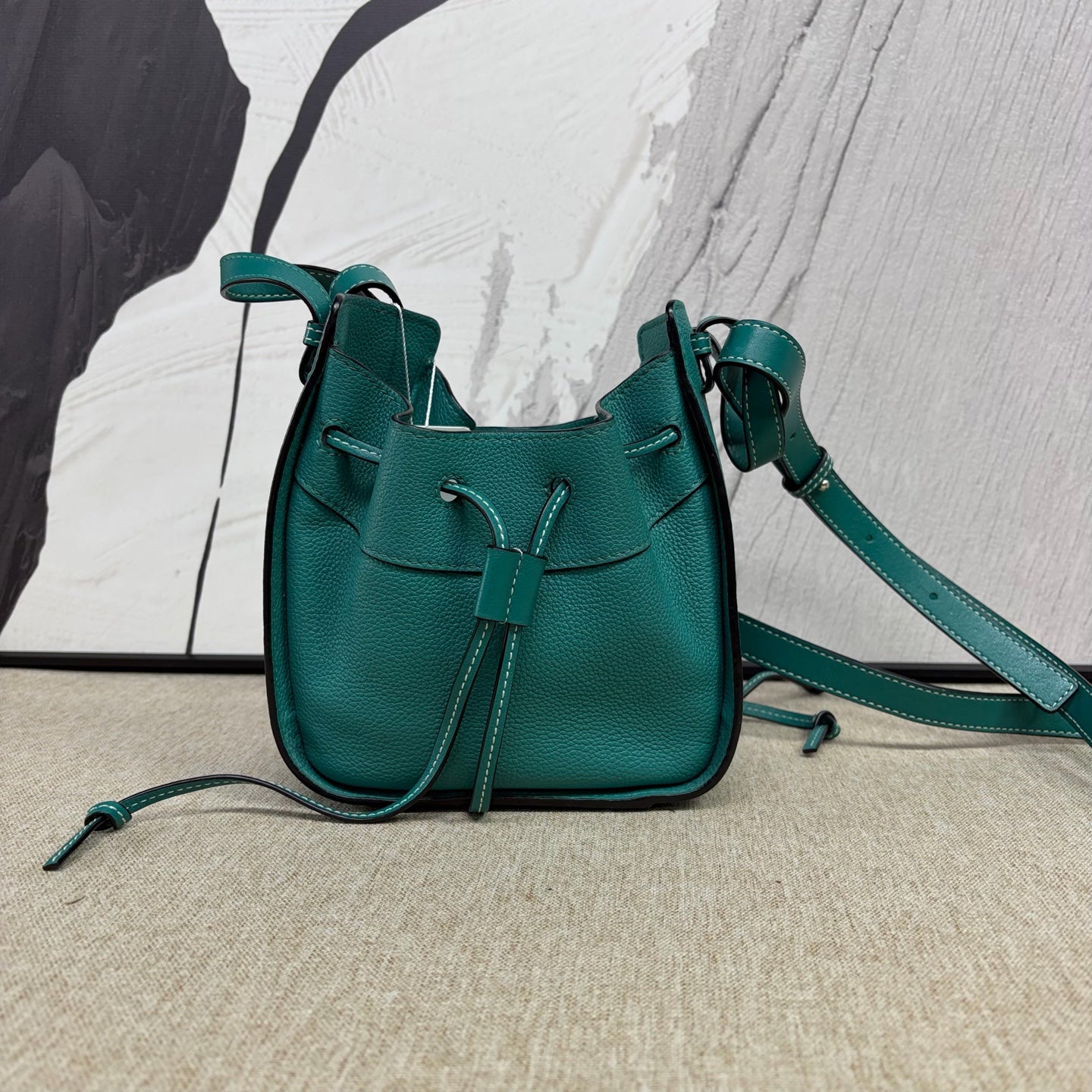 Loewe - Mini Hammock Bag - Grained calfskin leather - Green - (mini)