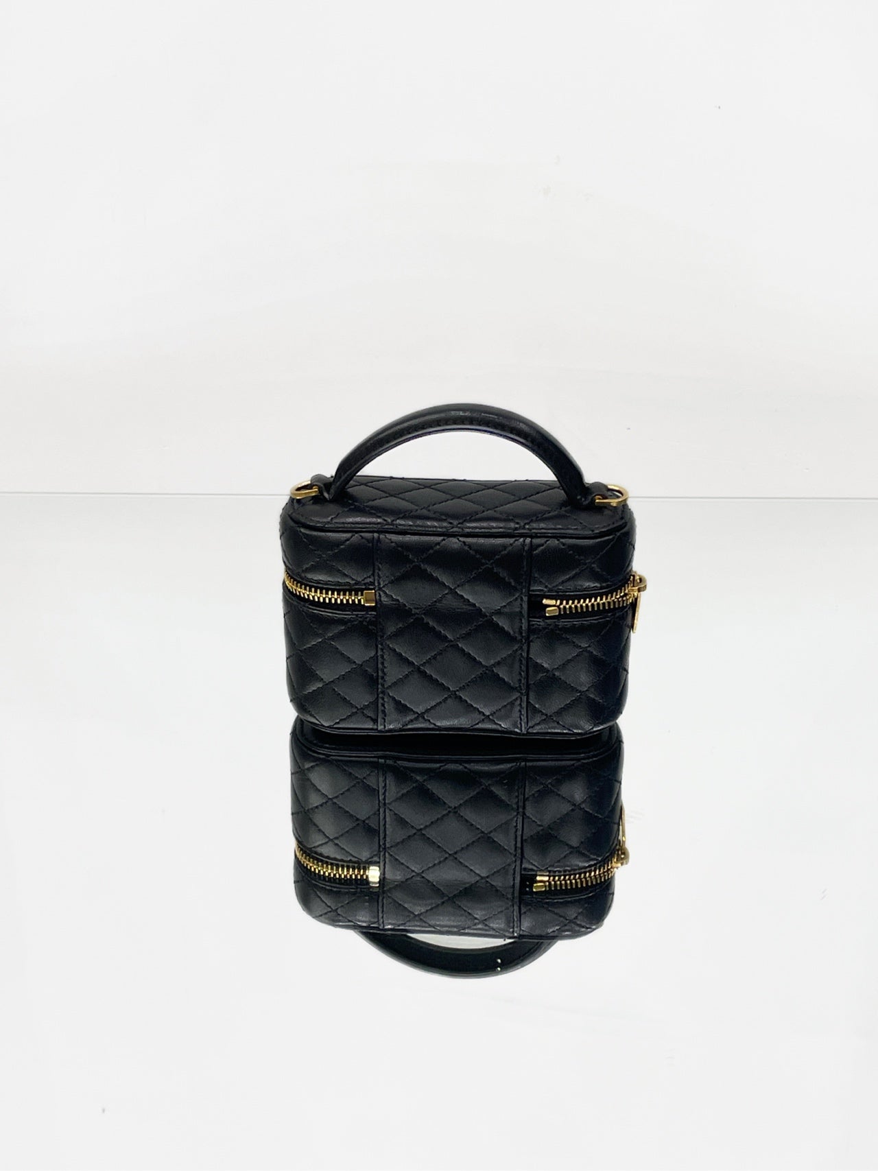 Saint Laurent - Gaby Mini Vanity Case - Leather - Black - (mini)