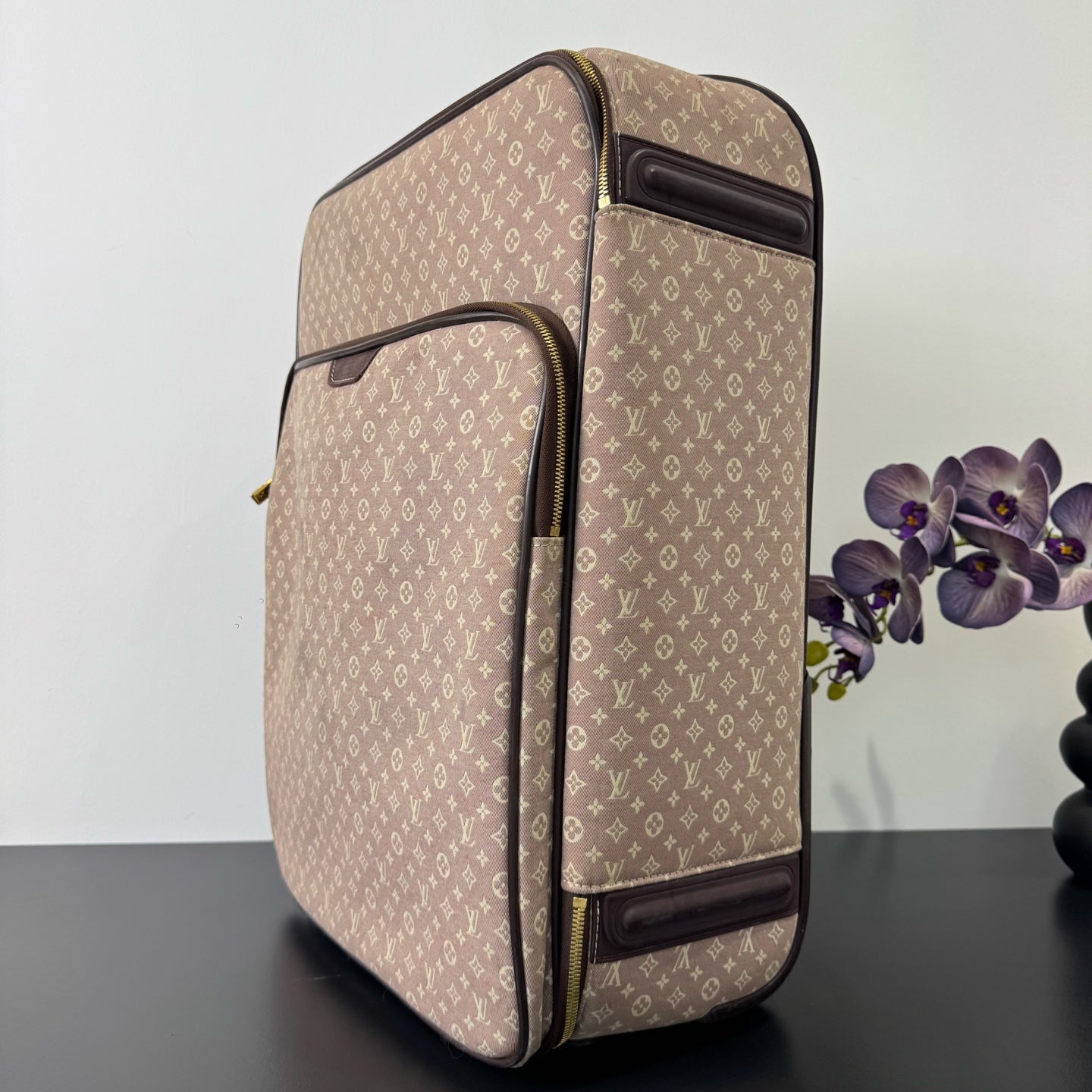 Louis Vuitton - Pegase 55 - Monogram denim canvas with leather trim - Pink - (Medium)