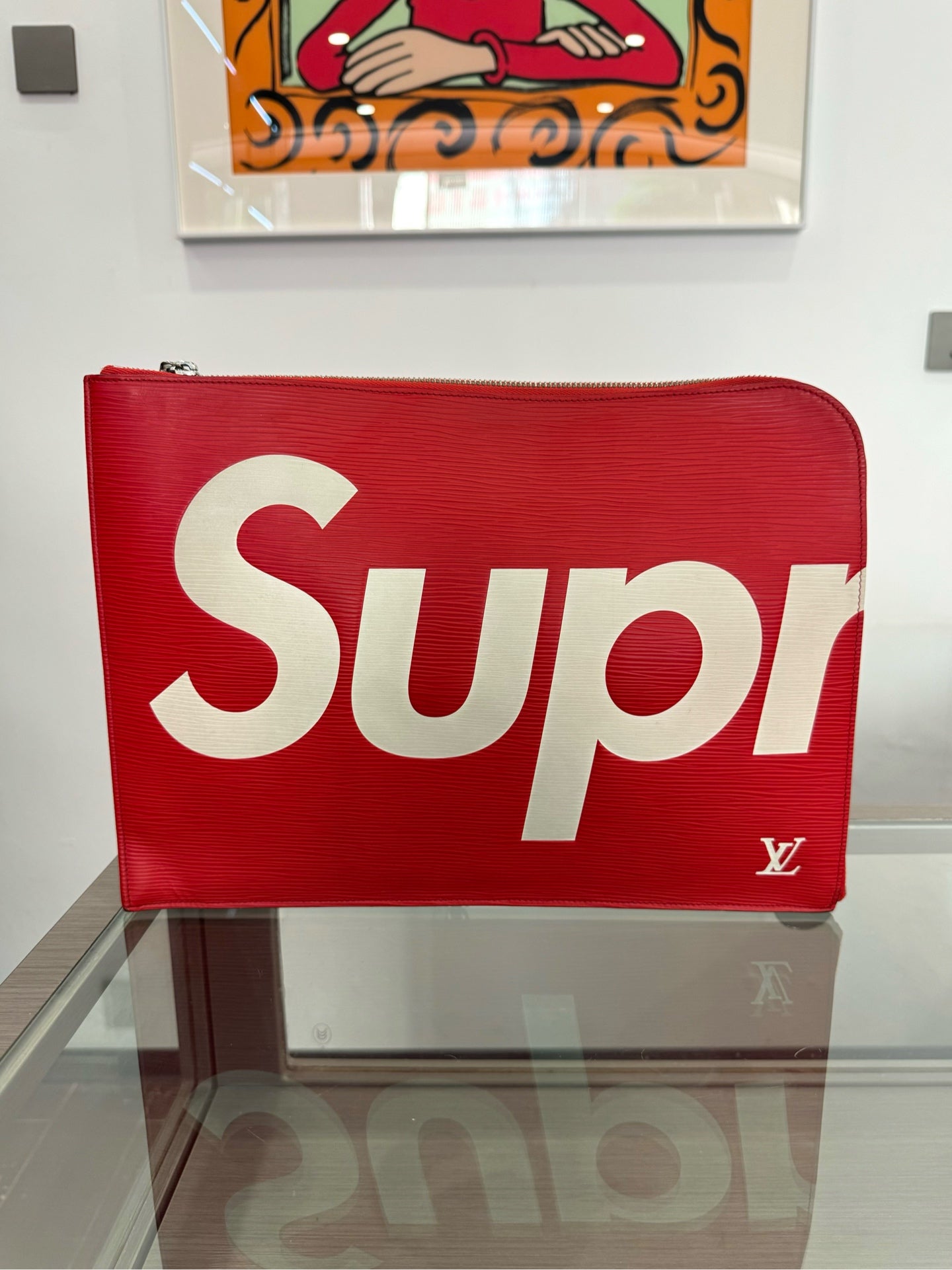 Louis Vuitton - LV x Supreme Epi Pochette Jour GM Clutch - Epi leather - Red - (large)