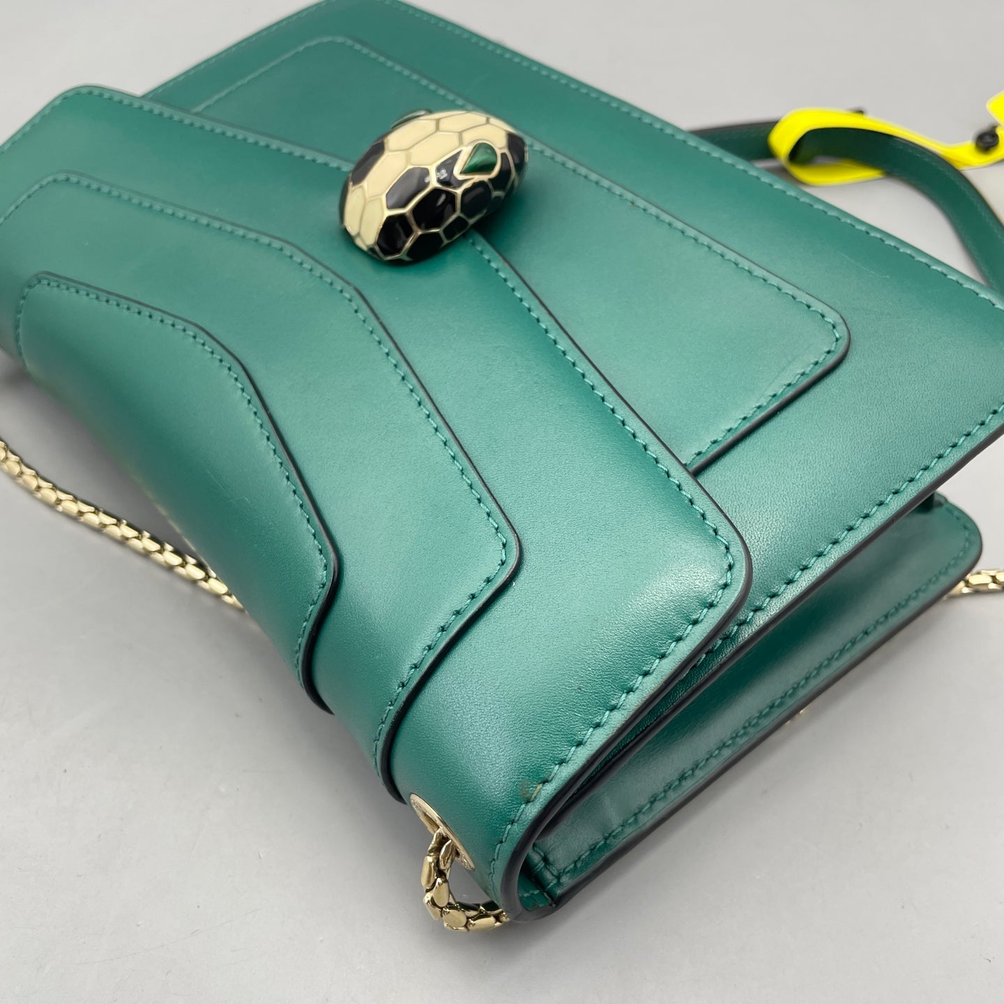Bvlgari - Serpenti Forever Flap Bag - Smooth calf leather - Green with Gold-Tone Hardware - (medium)