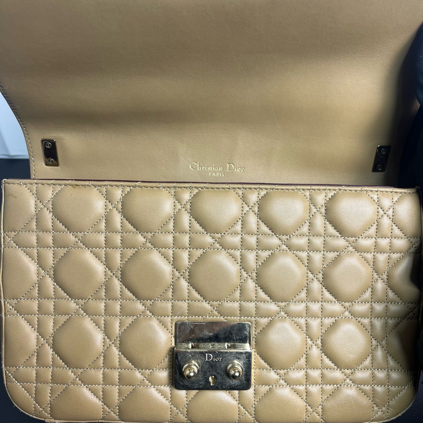 Dior - Miss Dior - Lambskin leather - Beige - (Medium)