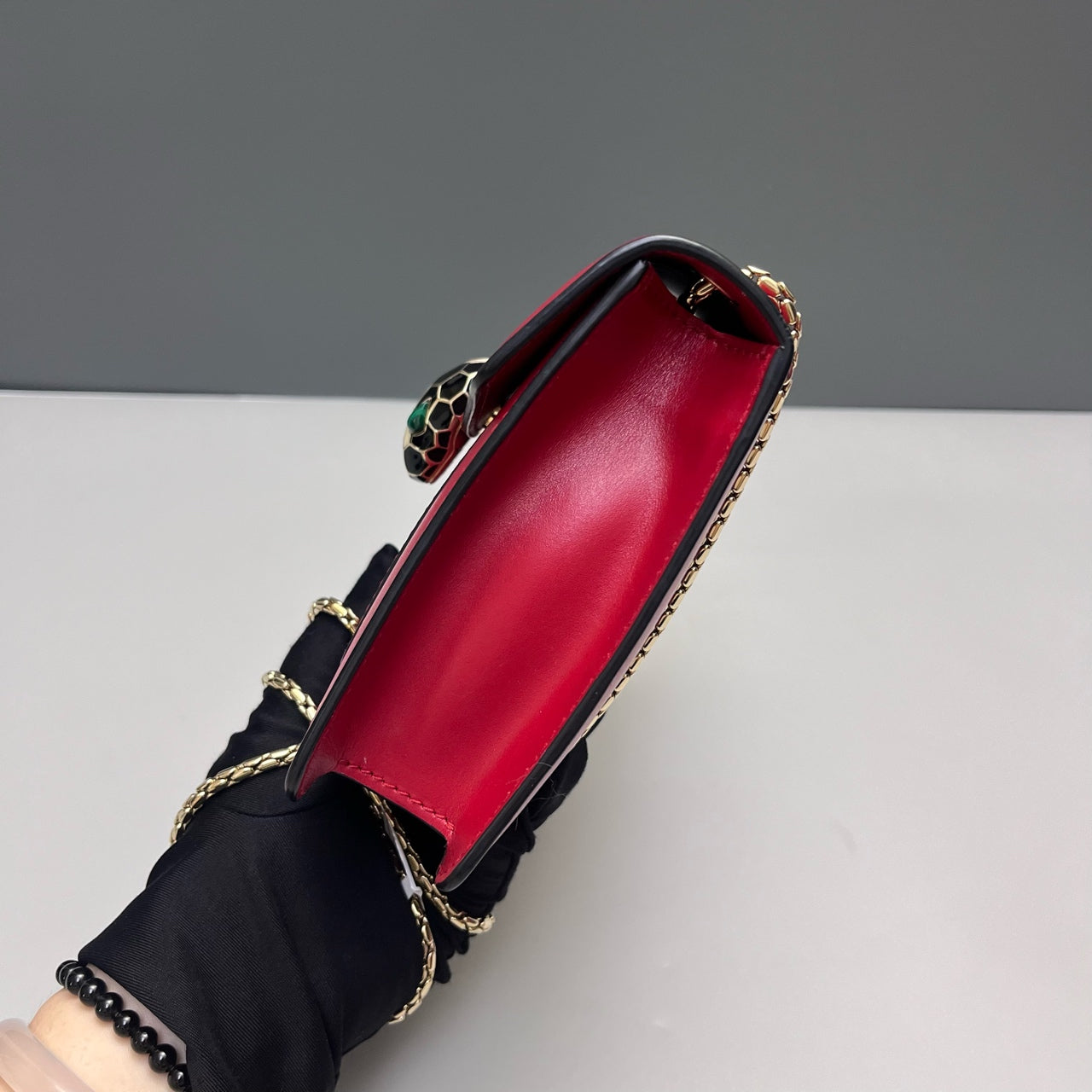 Bvlgari - Serpenti Forever Flap Cover Bag - Cowhide leather - Red - (Small)