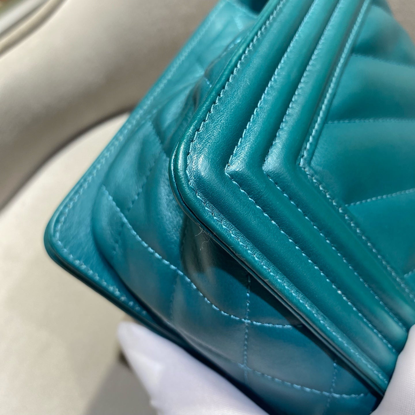 Chanel - Boy Bag - Smooth Calfskin Leather - Green - (Large)