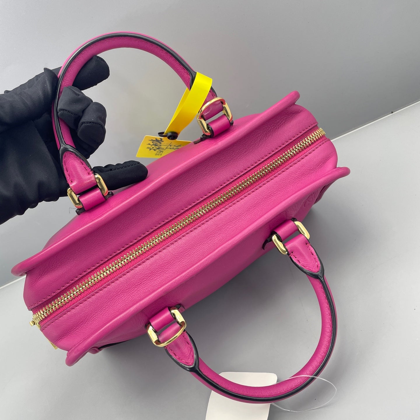 Loewe - Amazona - Grained leather - Fuchsia Pink with Gold-Tone Hardware - (mini)