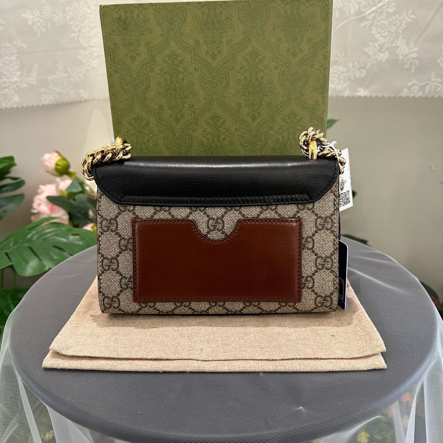 Gucci - Padlock Mini Bag - GG Supreme coated canvas with leather trim - Beige, Ebony, Black, Brown - (mini)
