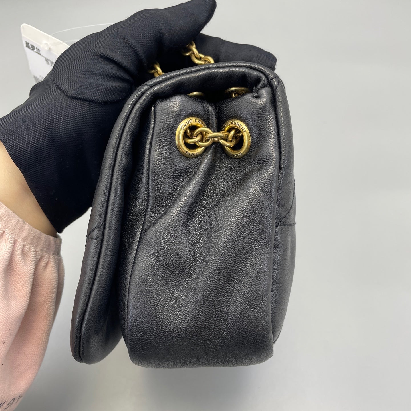 Saint Laurent - Jamie Chain Bag - Lambskin leather - Black with Gold-Tone Hardware - (small)