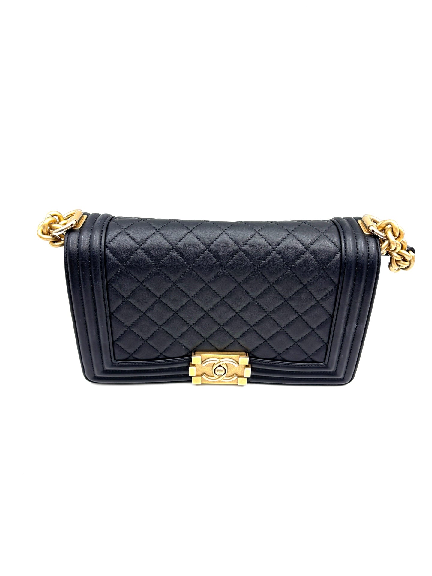 Chanel - Boy Chanel Flap Bag - Leather - Black - (medium)